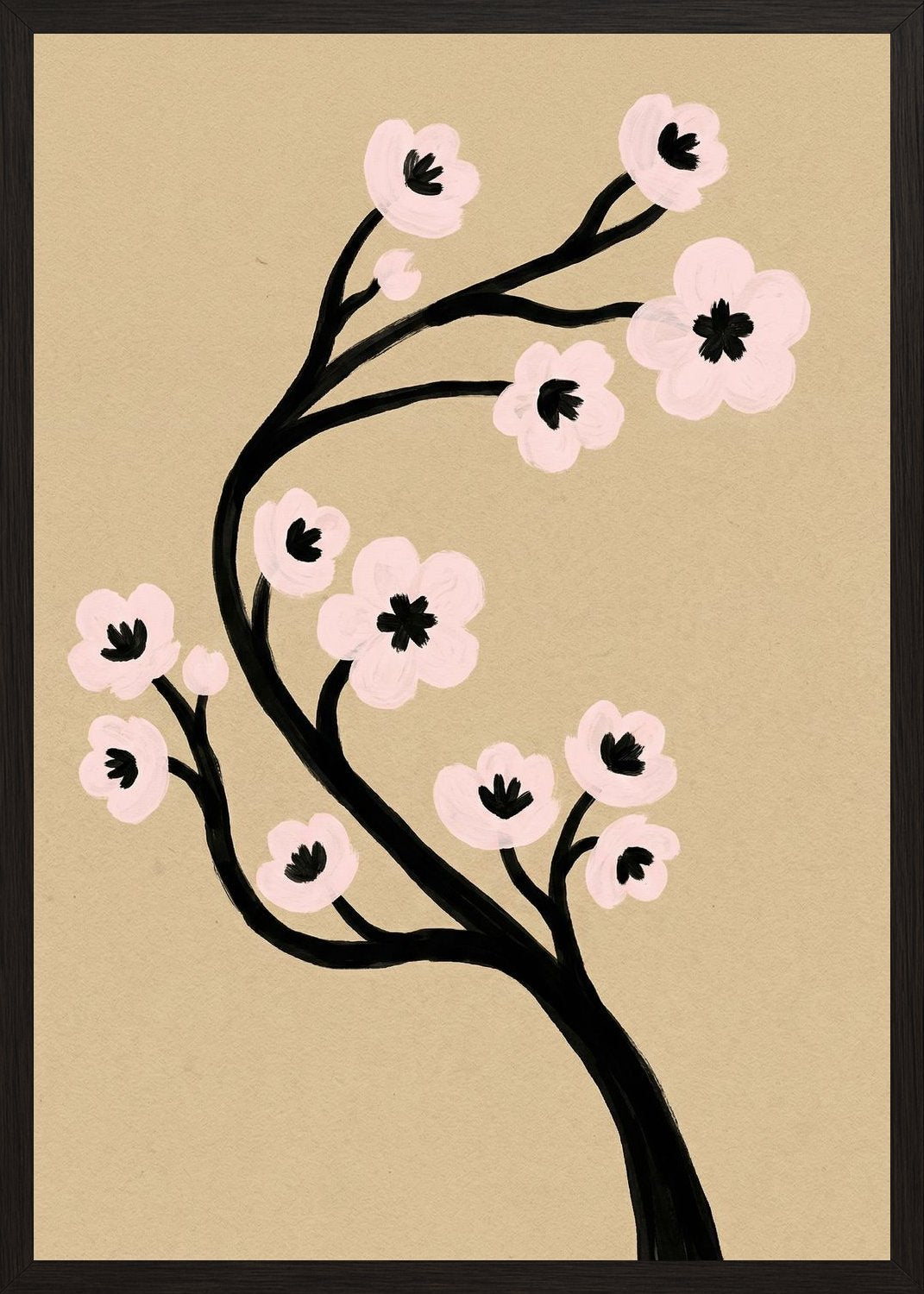 Poster in black frame