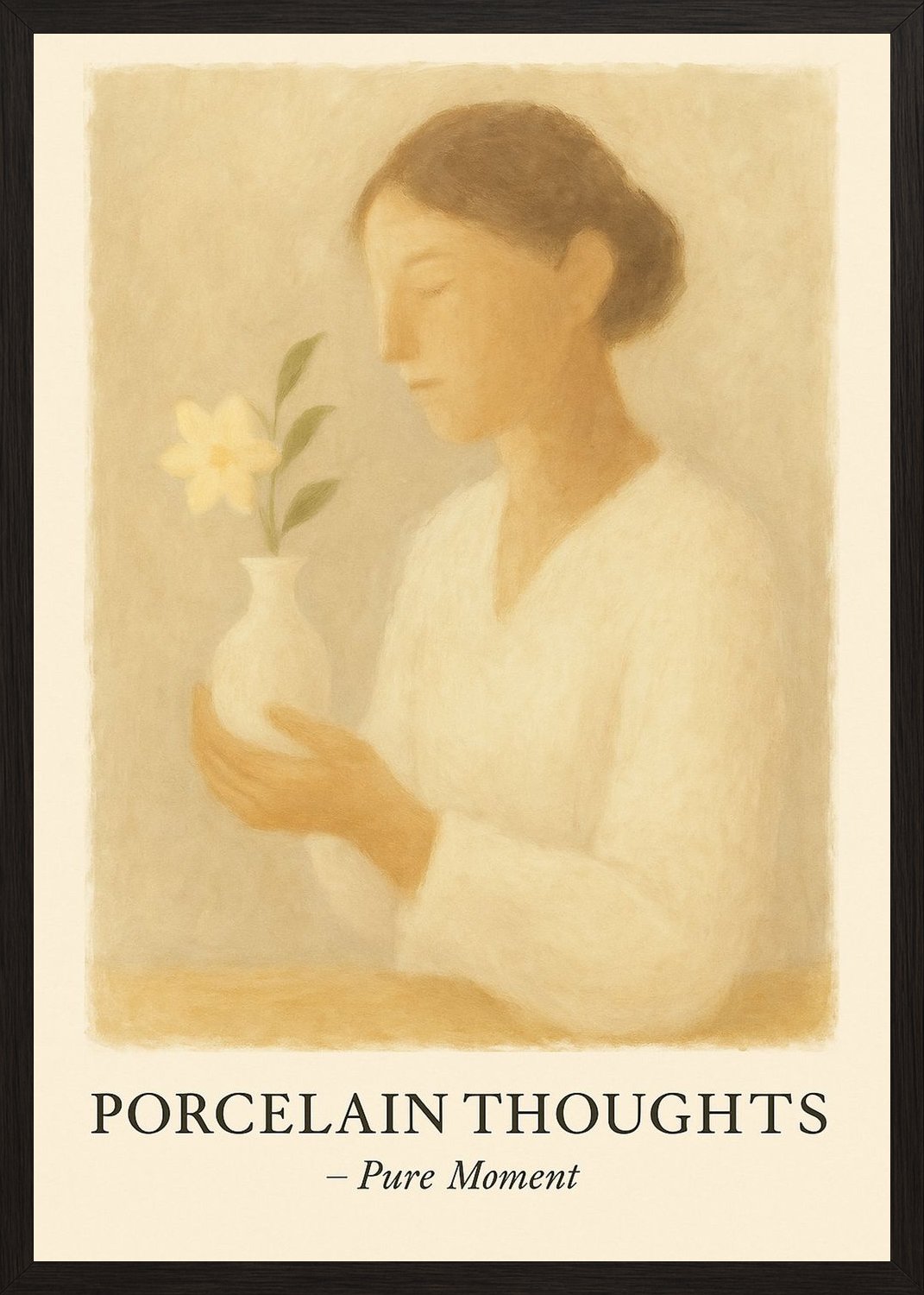 Poster in black frame