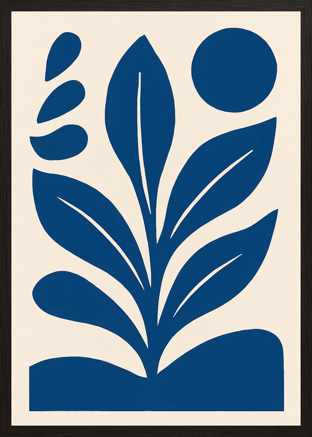 Poster in black frame