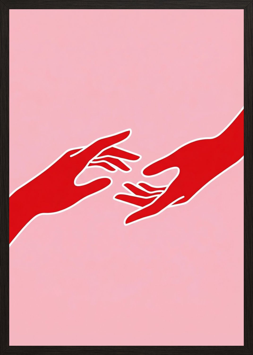 Poster in oak frame