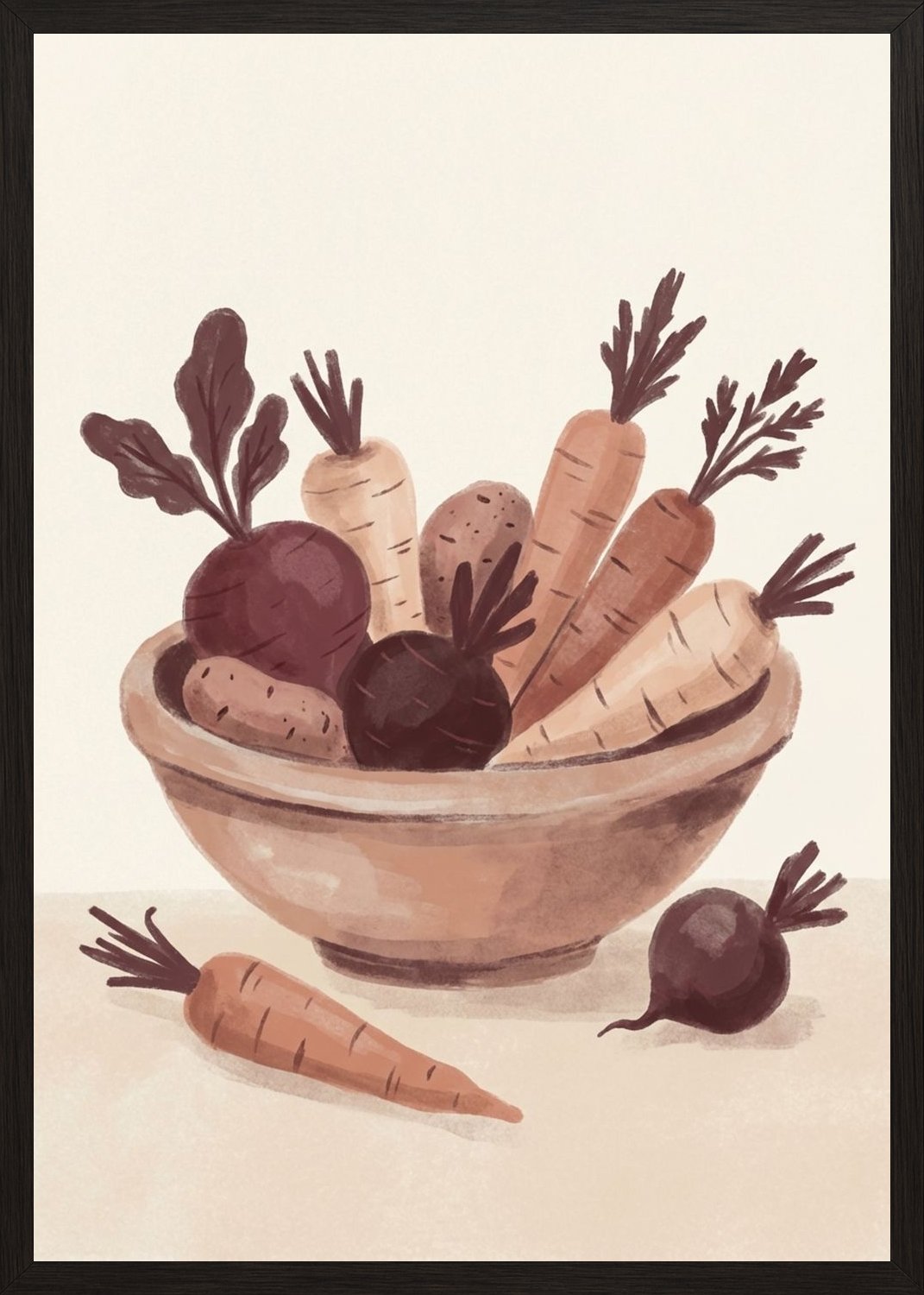 Poster in black frame