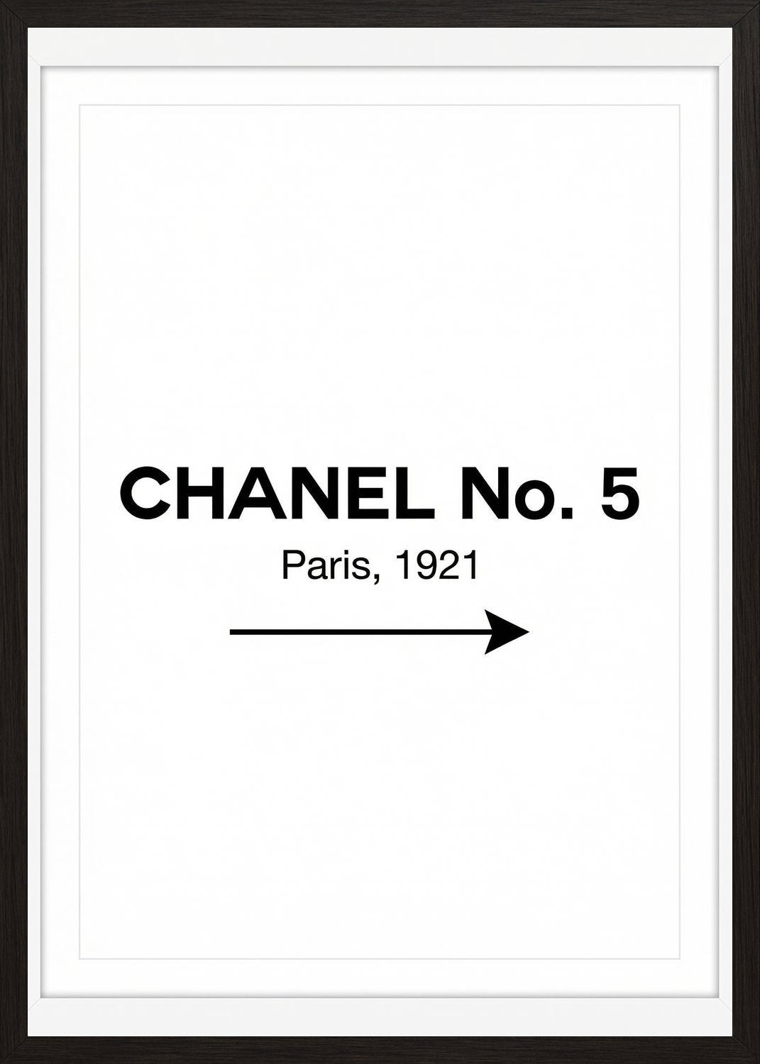 Poster in black frame