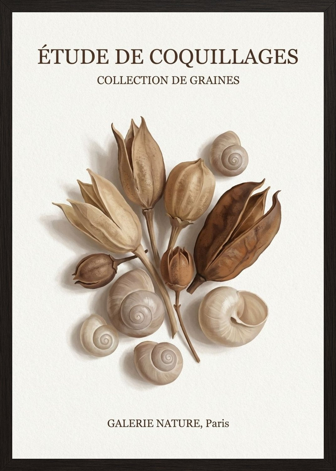 Poster in black frame