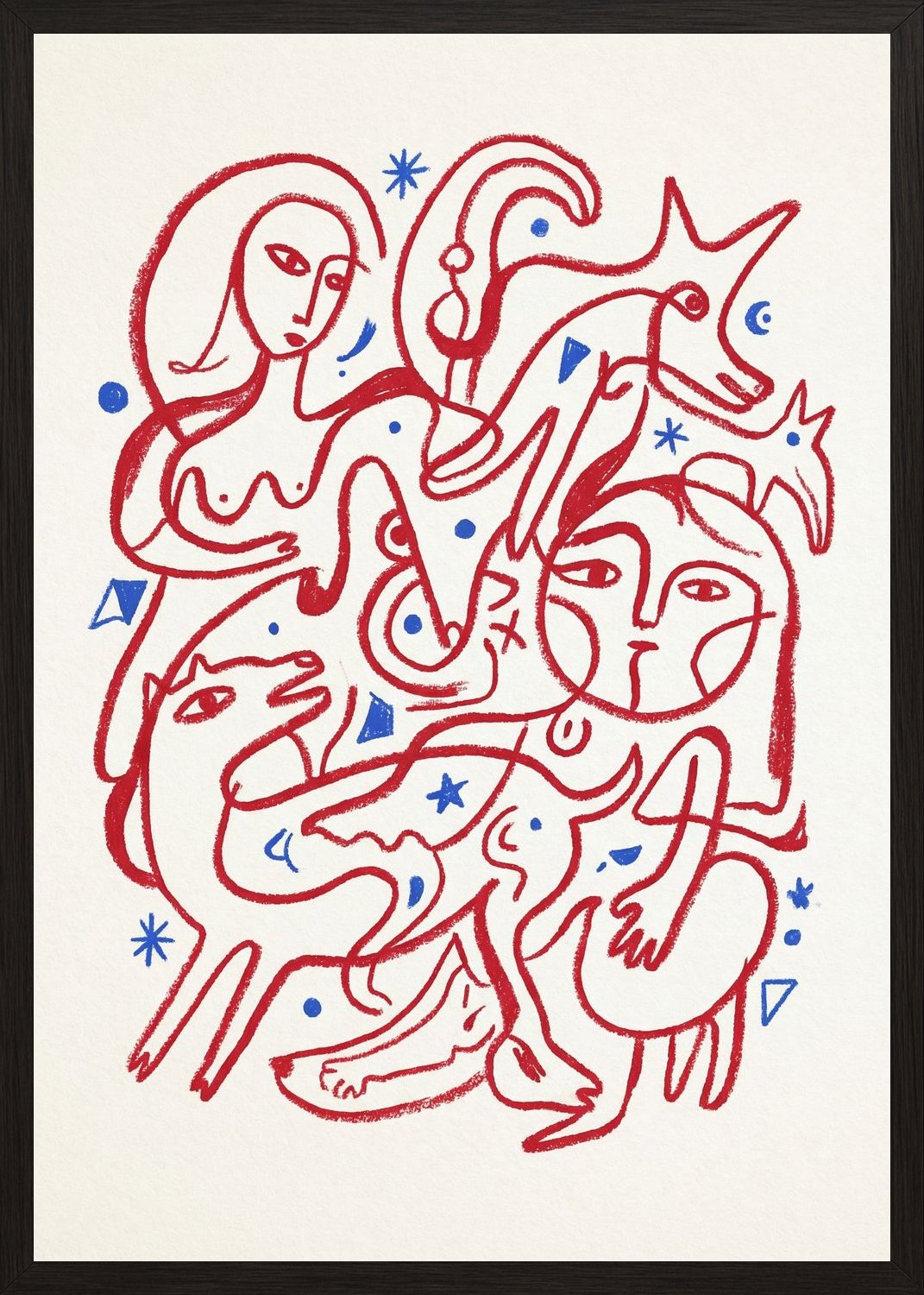 Poster in black frame