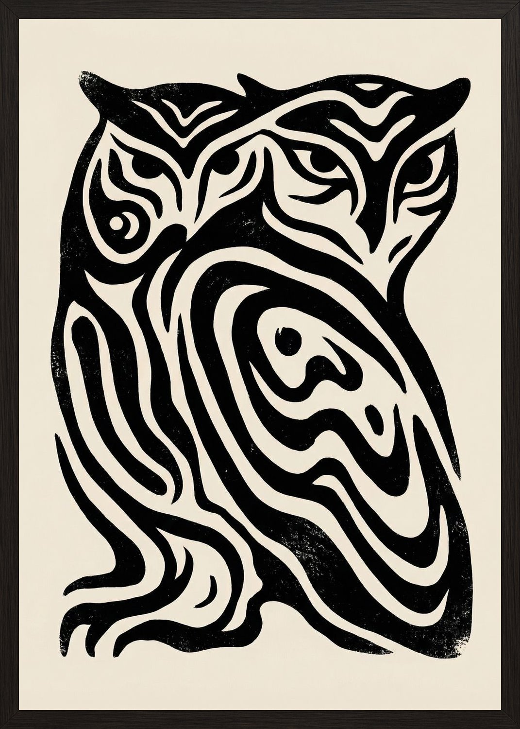 Poster in oak frame