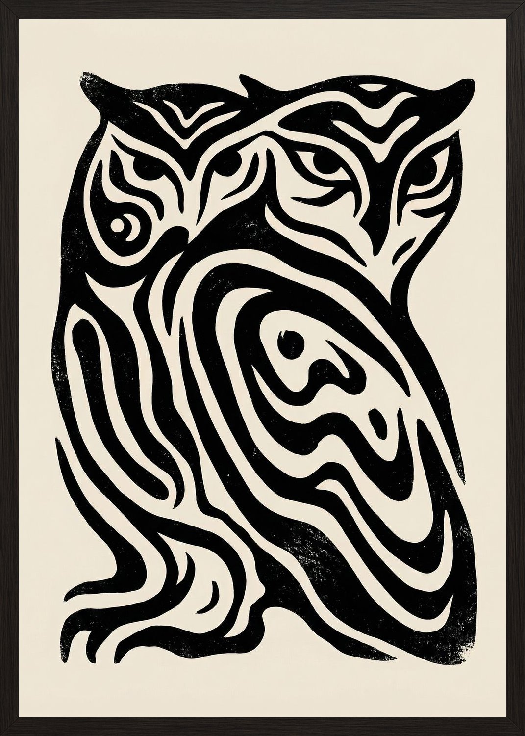 Poster in black frame