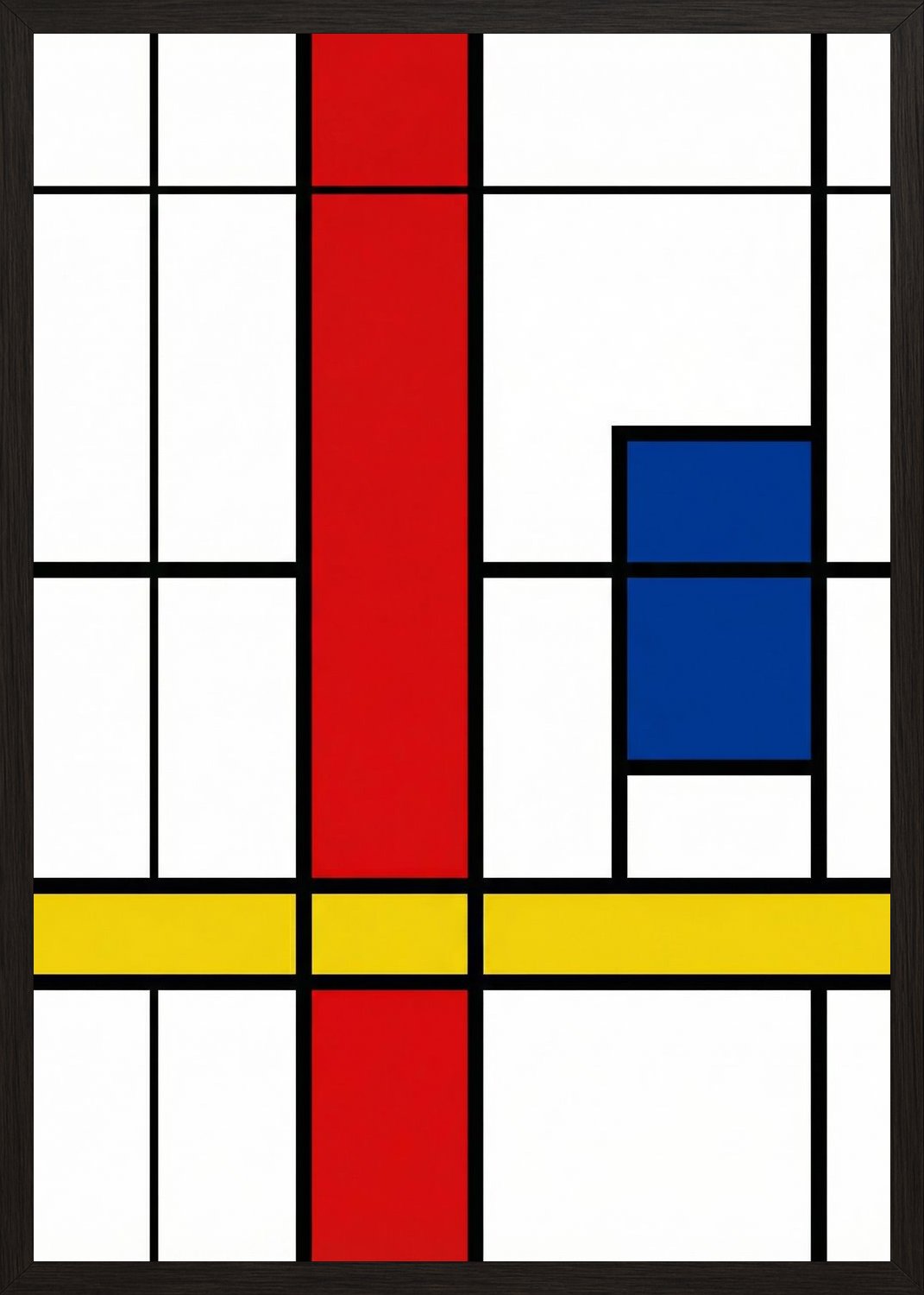 Poster in black frame