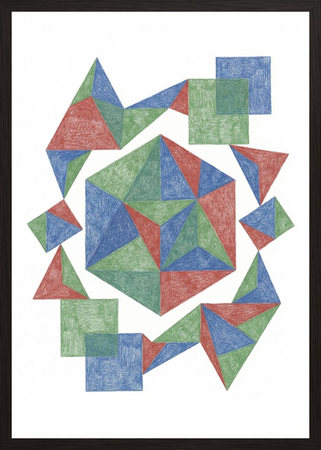 Poster in oak frame