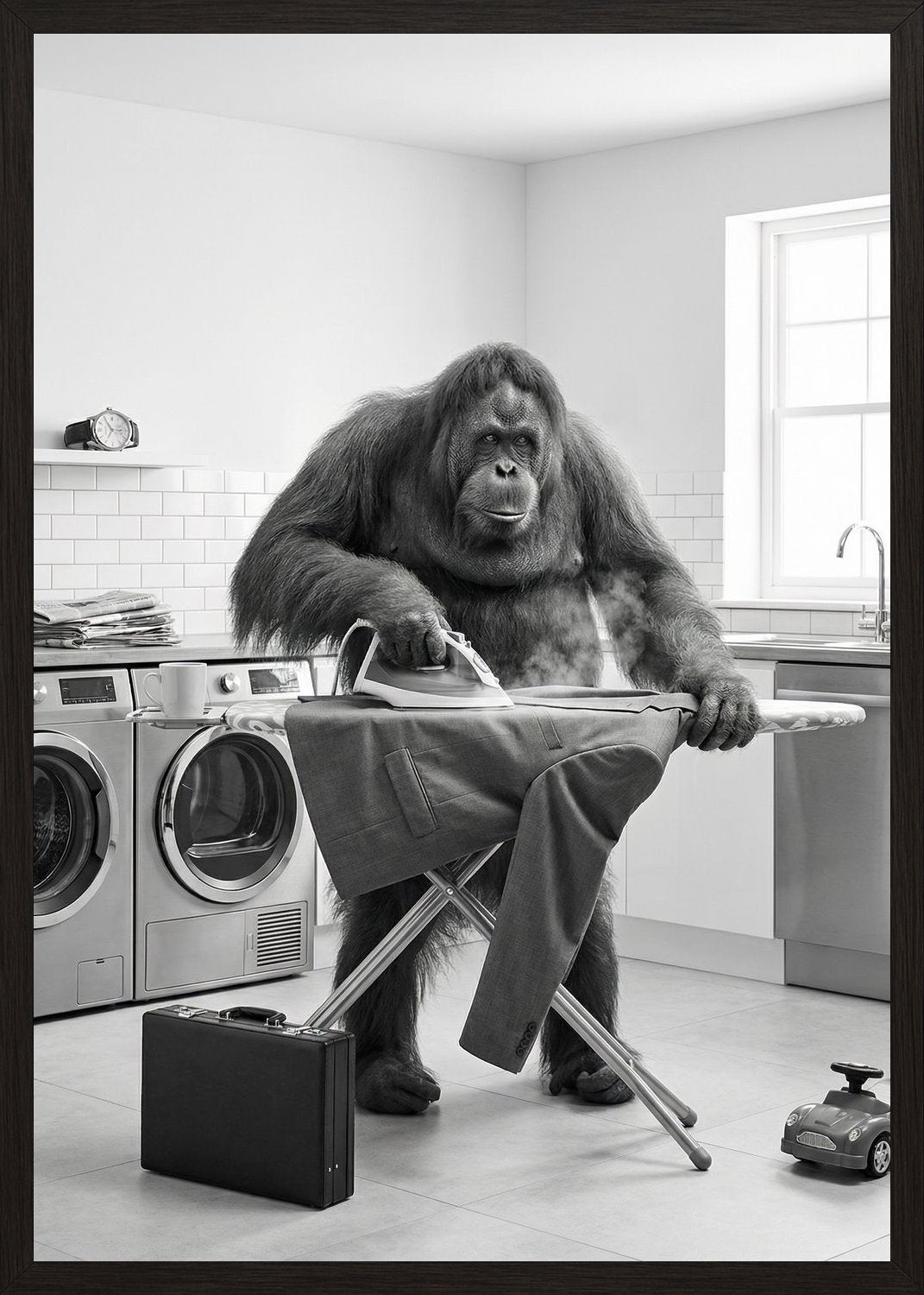 Poster in black frame