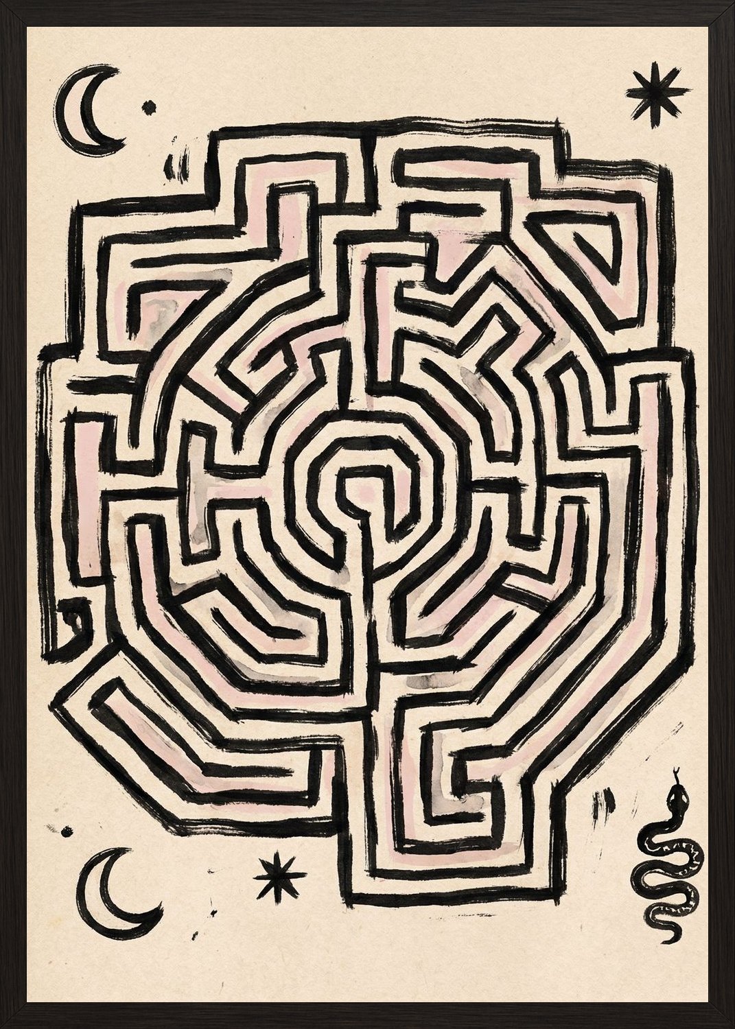 Poster in black frame