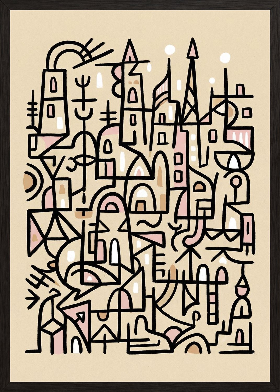 Poster in black frame