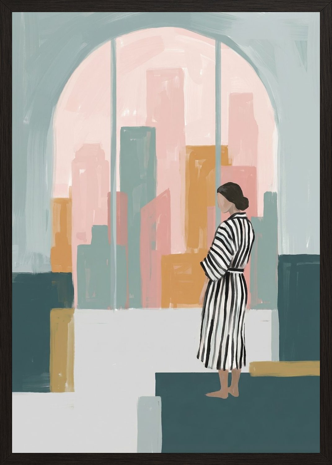 Poster in oak frame