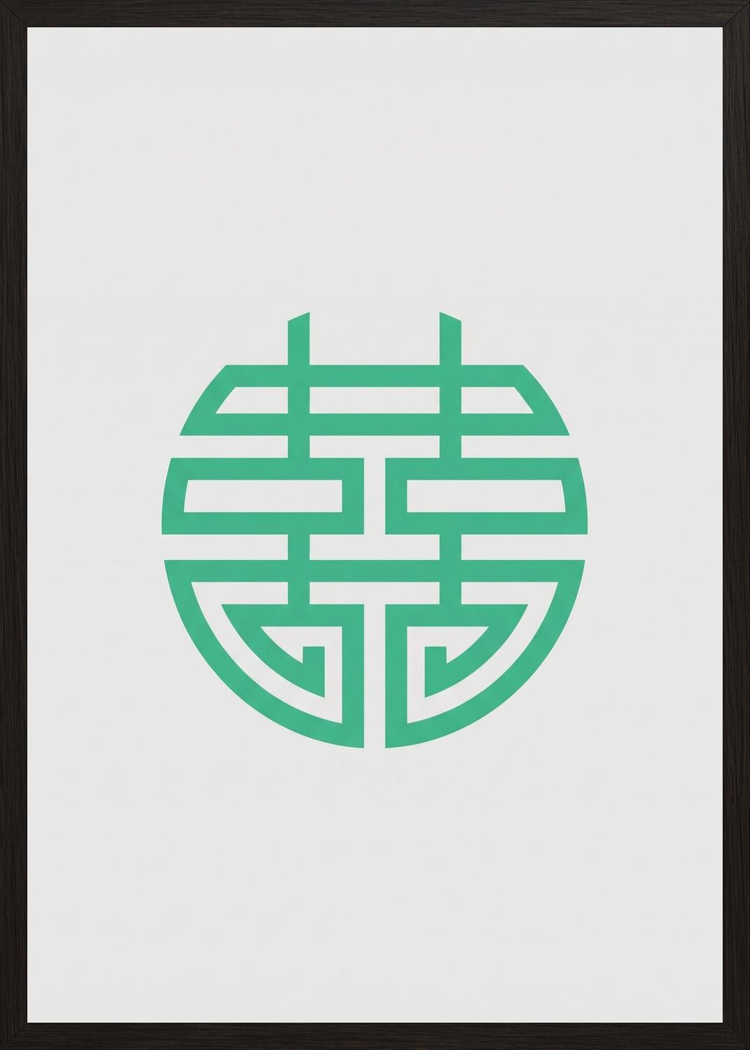 Poster in black frame