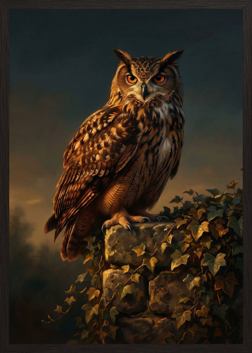 Poster in black frame