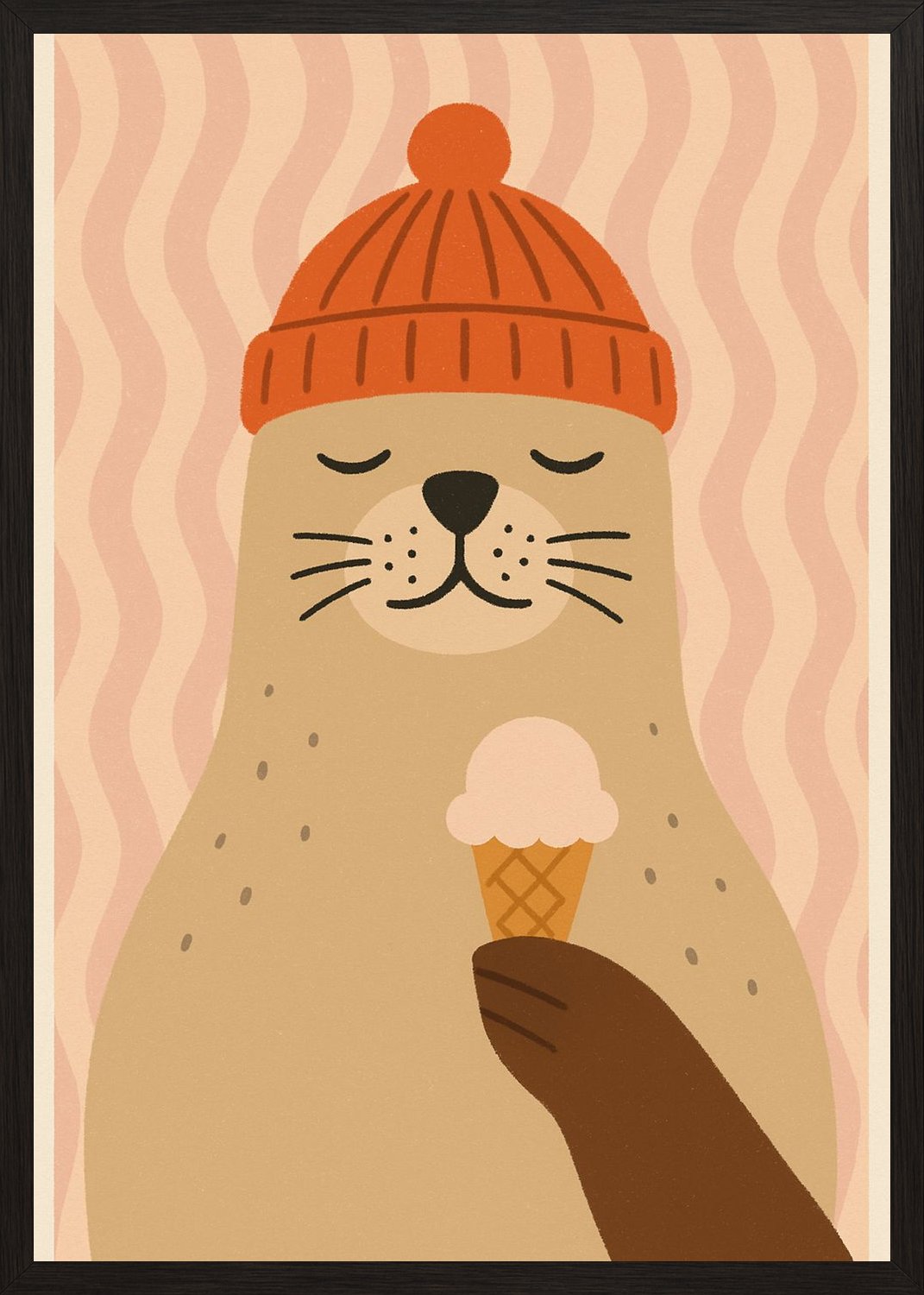 Poster in black frame