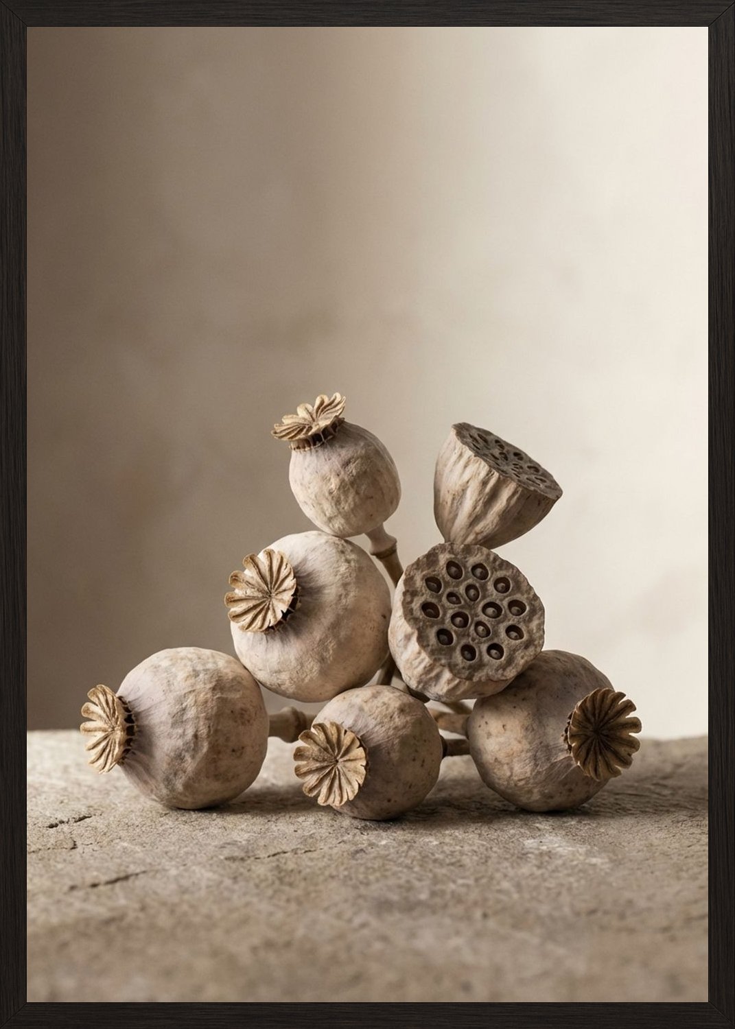 Poster in black frame