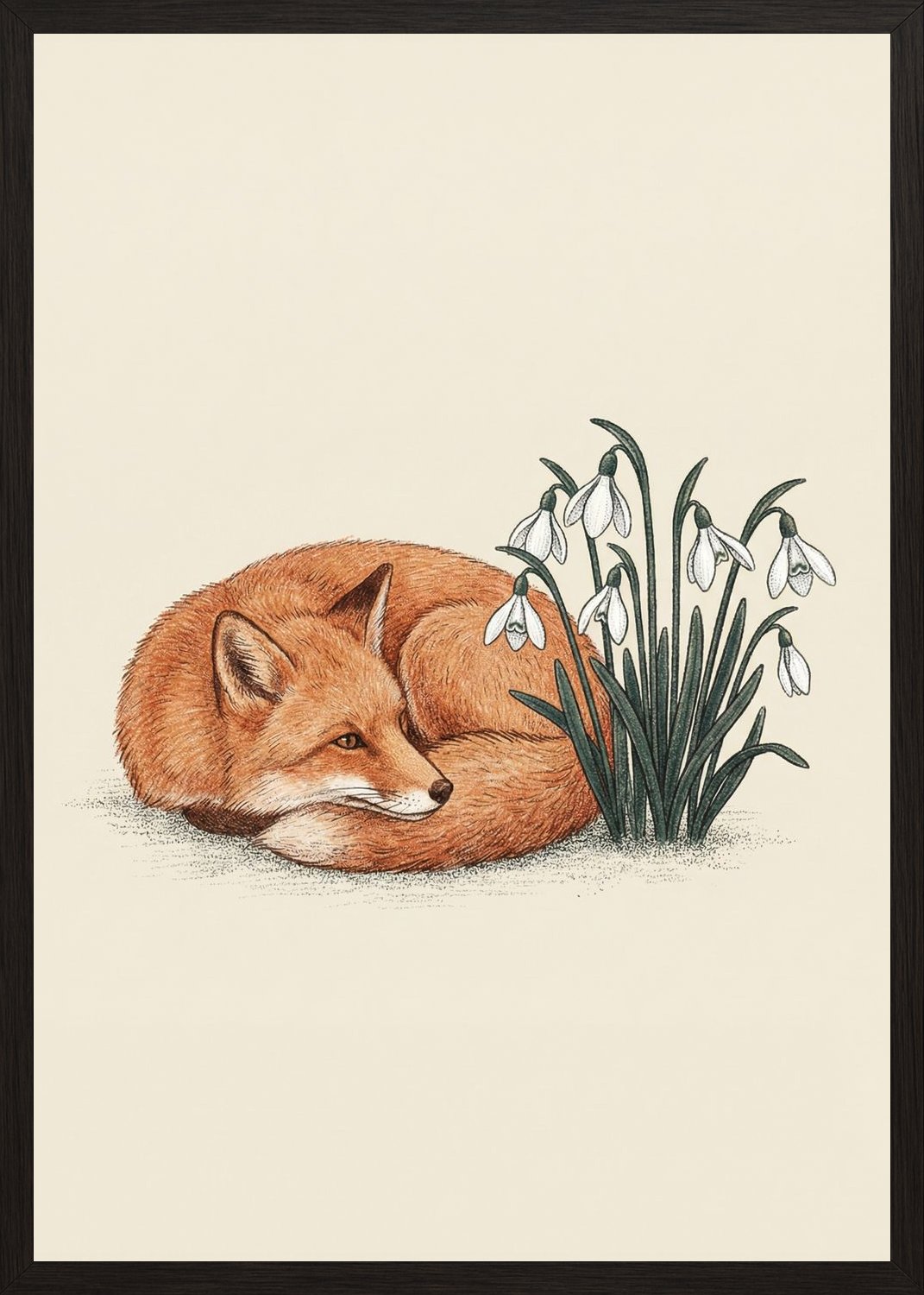 Poster in oak frame