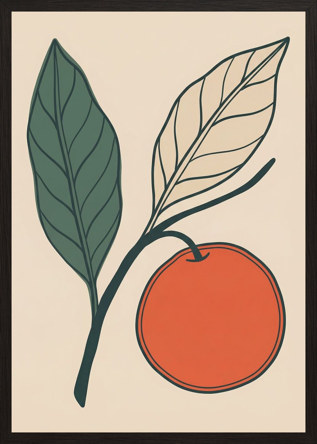 Poster in black frame
