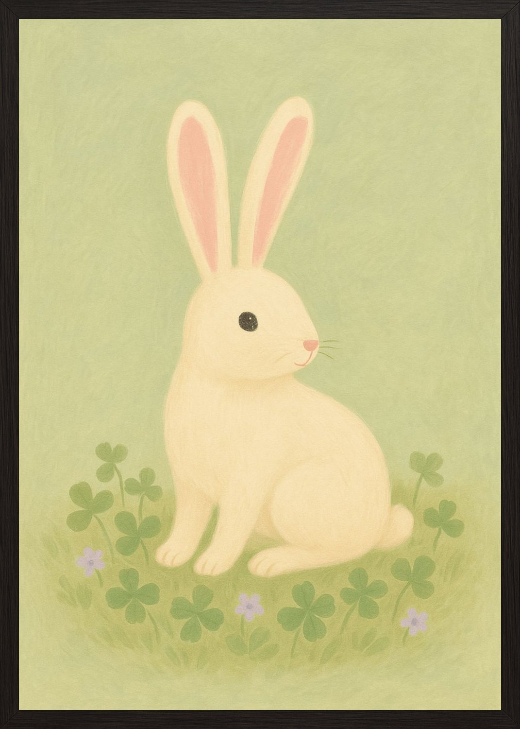 Poster in black frame