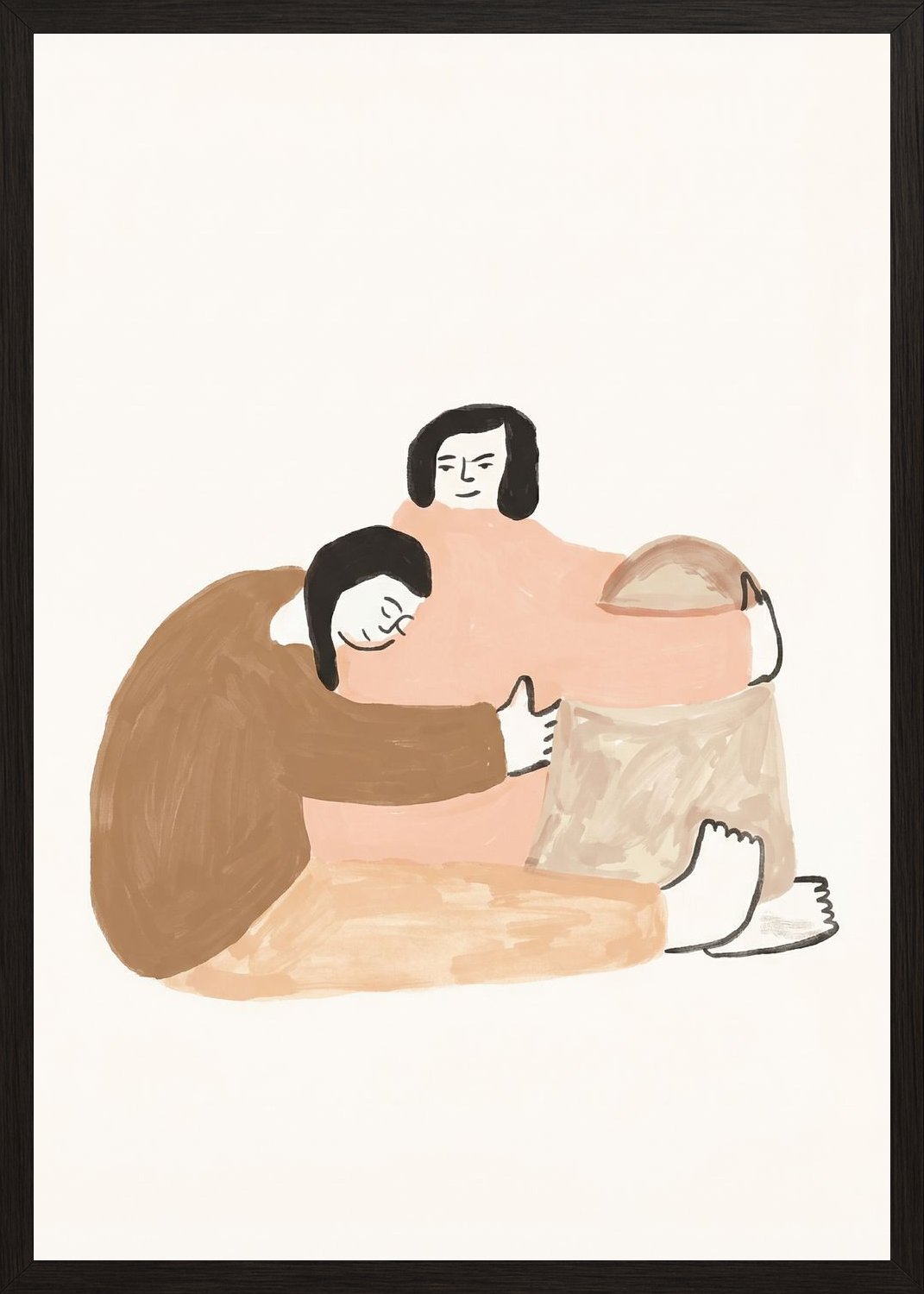 Poster in black frame