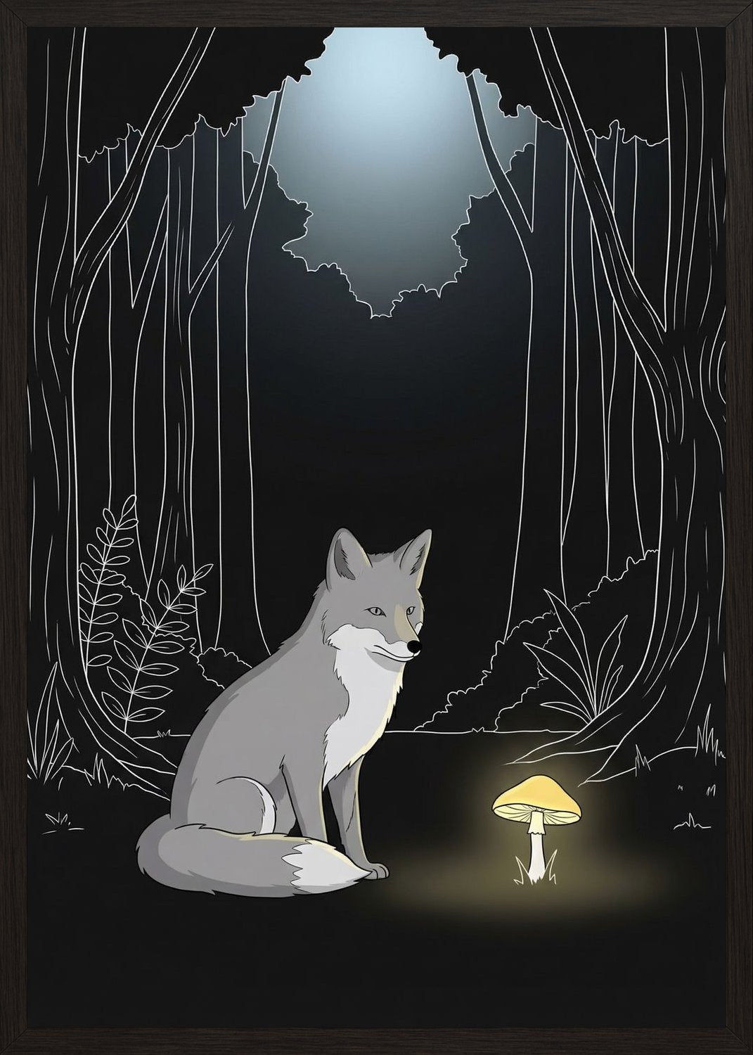Poster in oak frame
