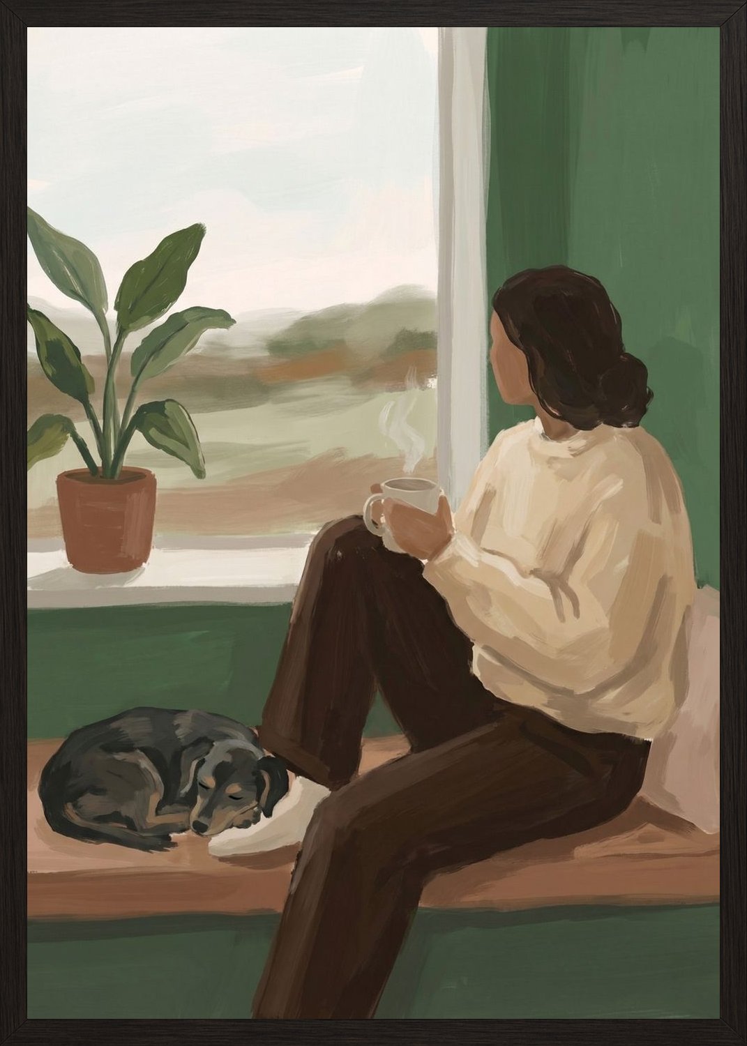 Poster in oak frame