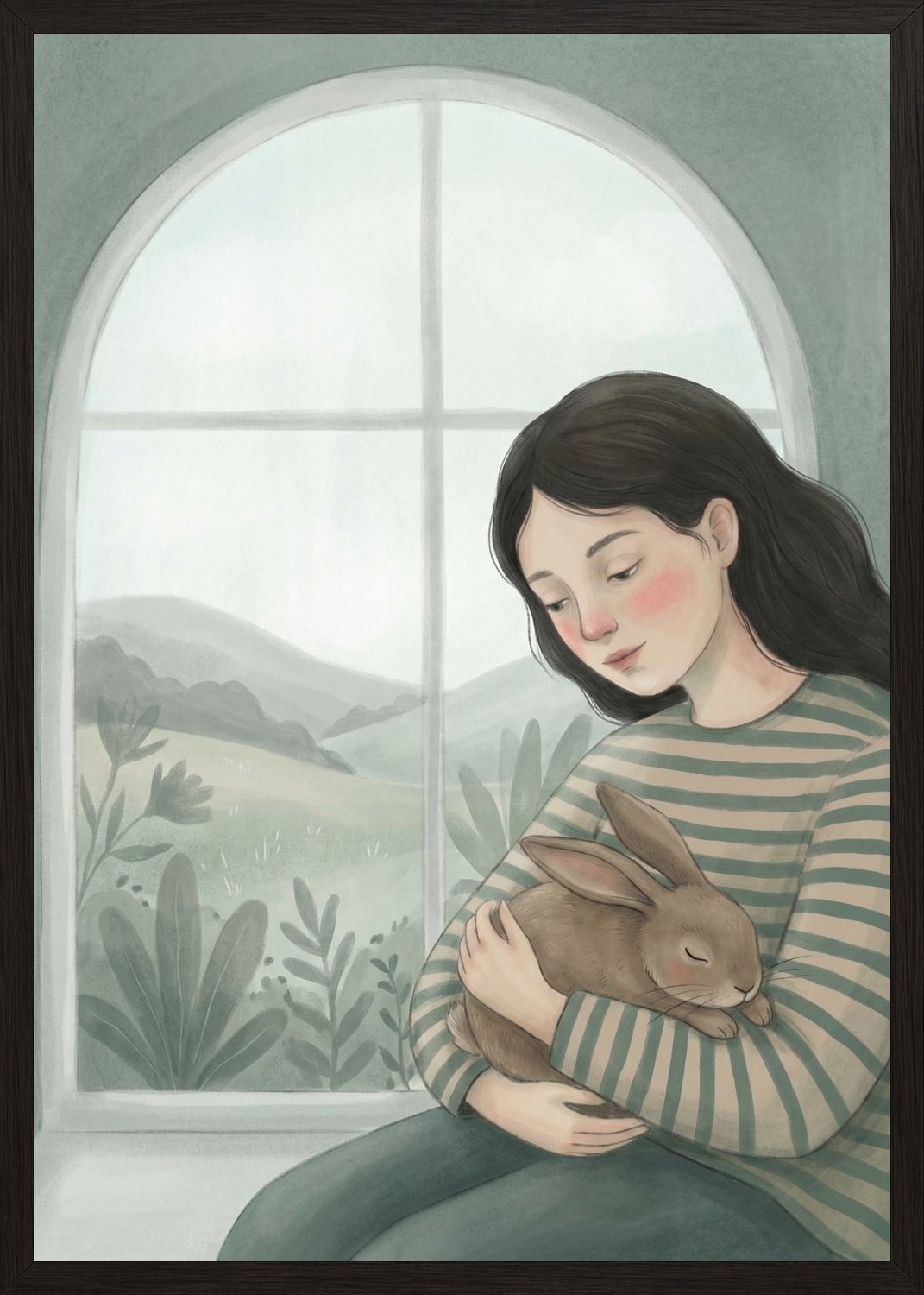 Poster in oak frame