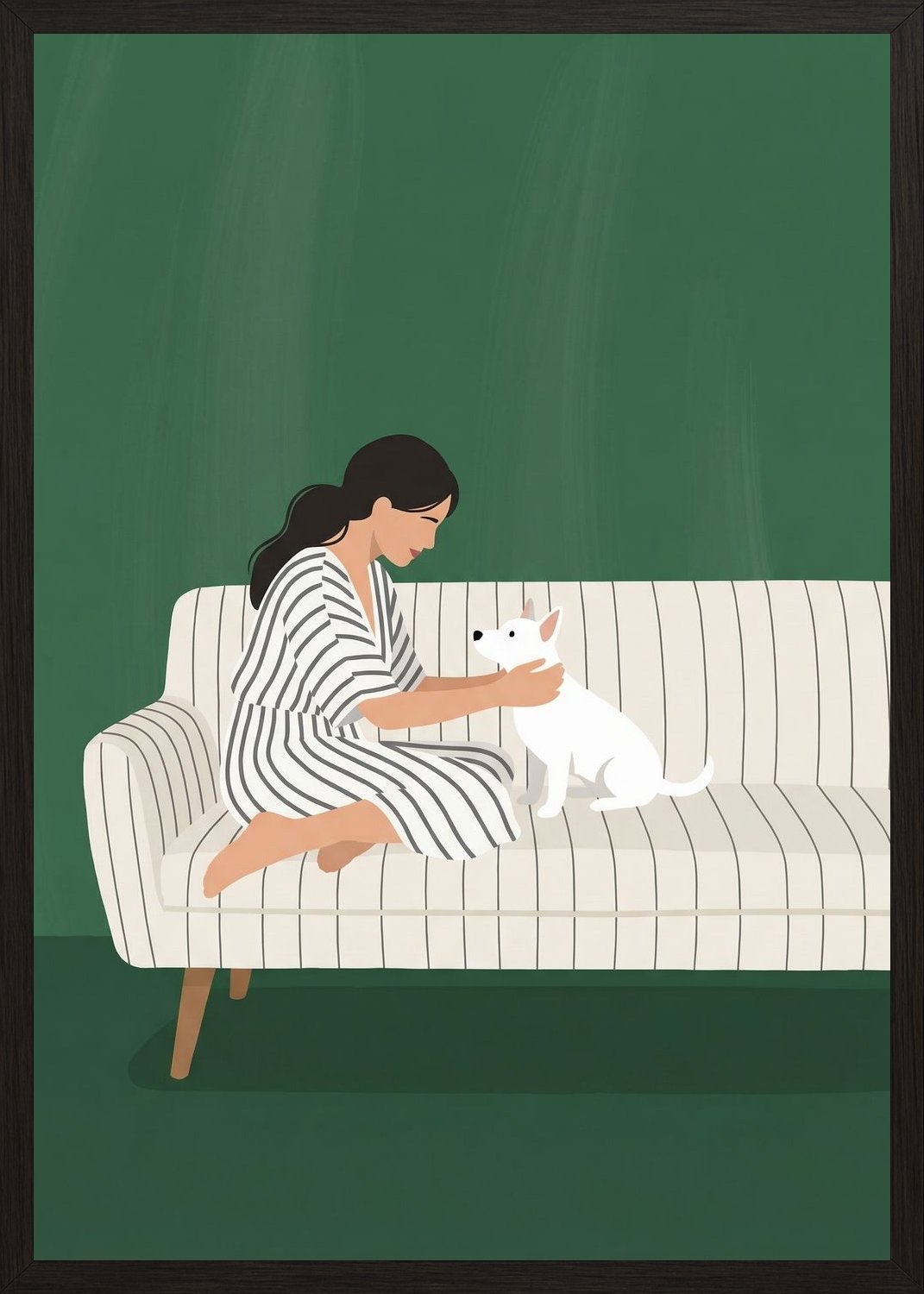 Poster in black frame