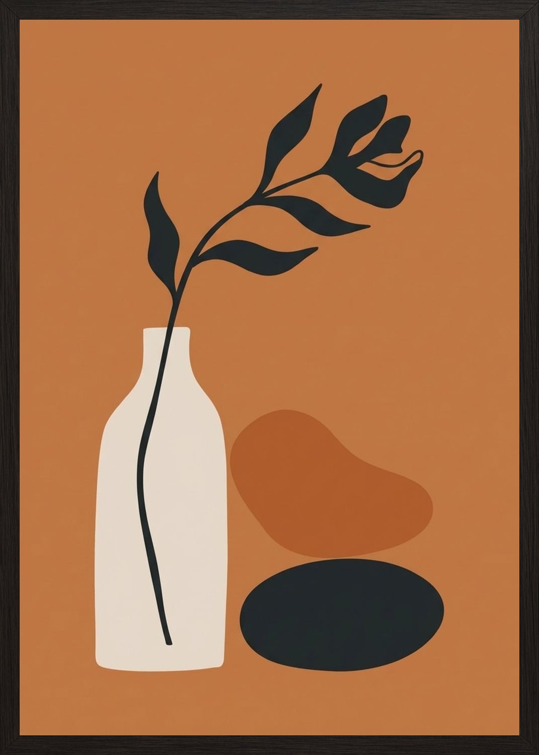 Poster in black frame