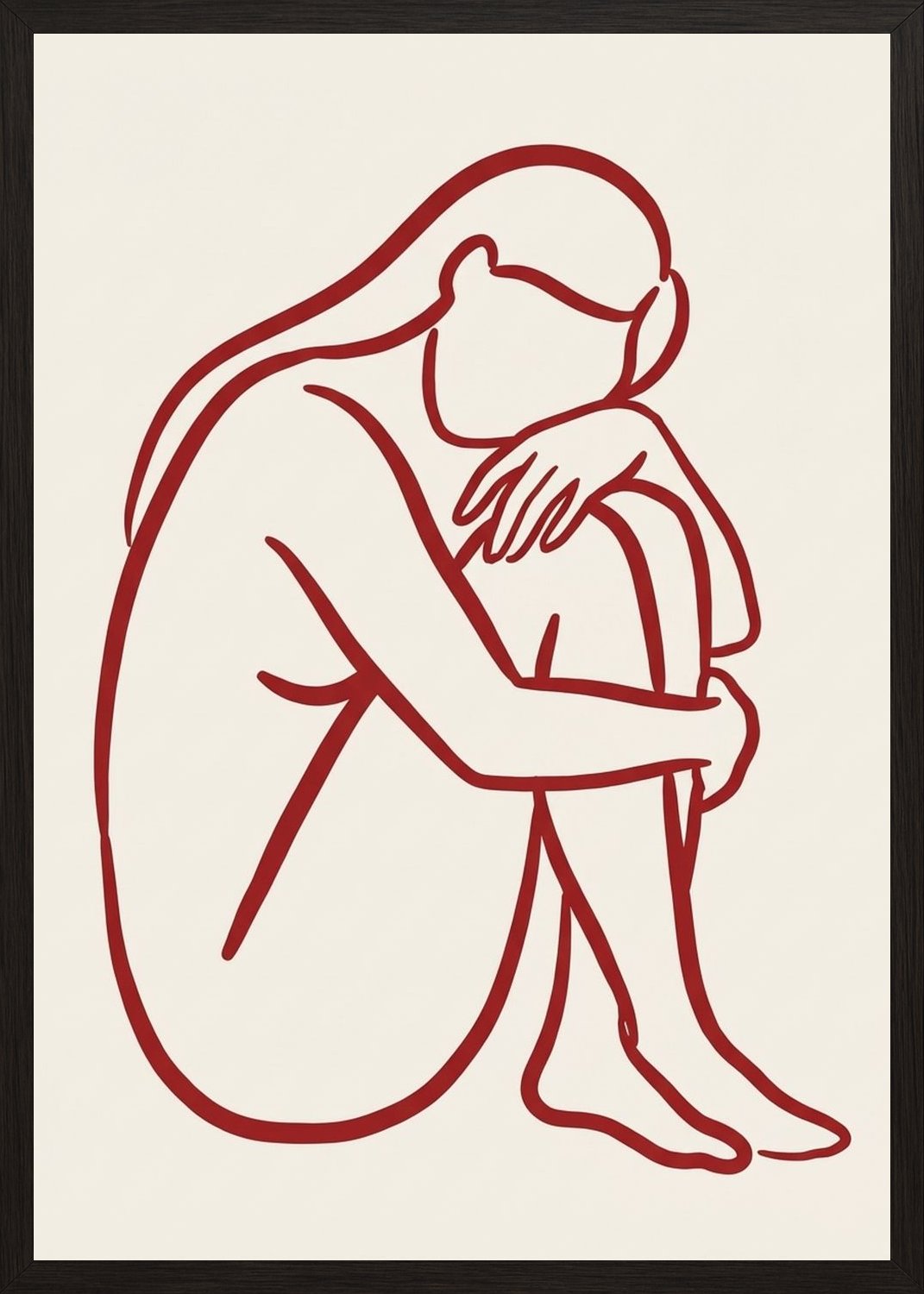 Poster in black frame