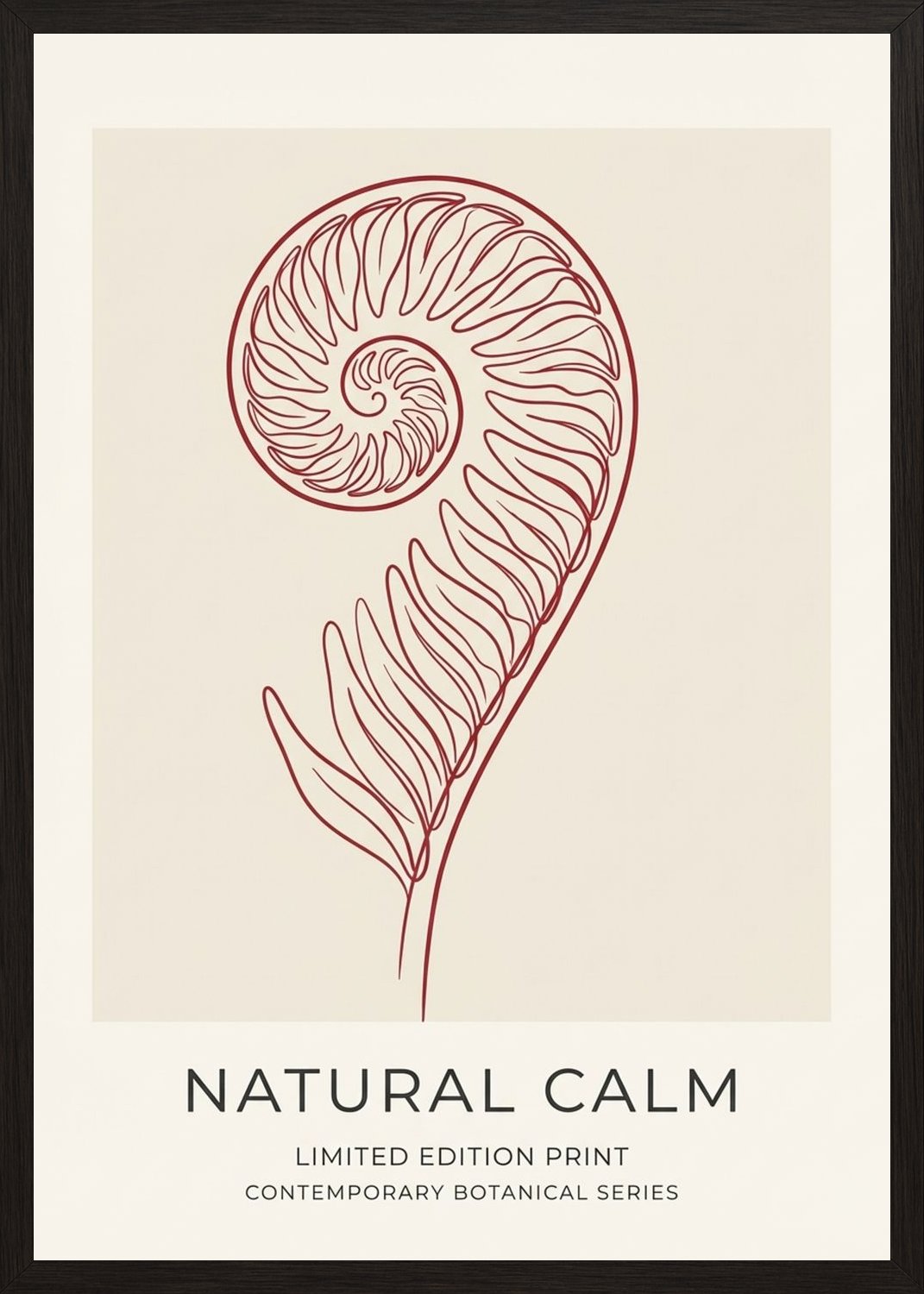 Poster in black frame