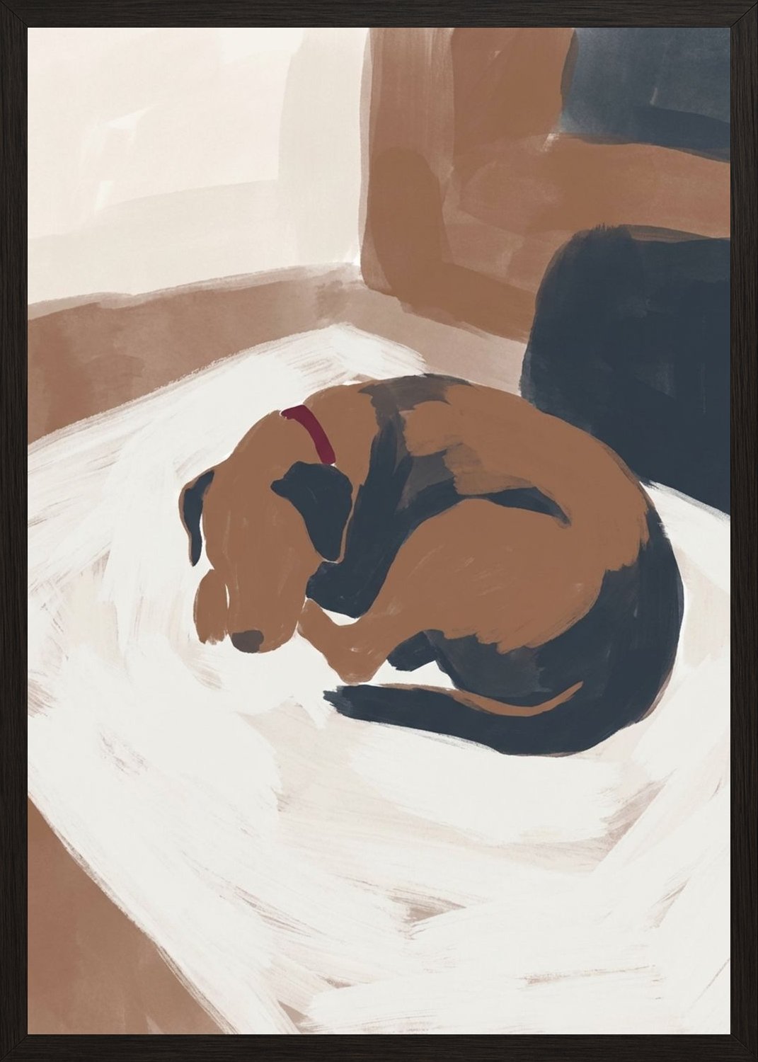 Poster in black frame