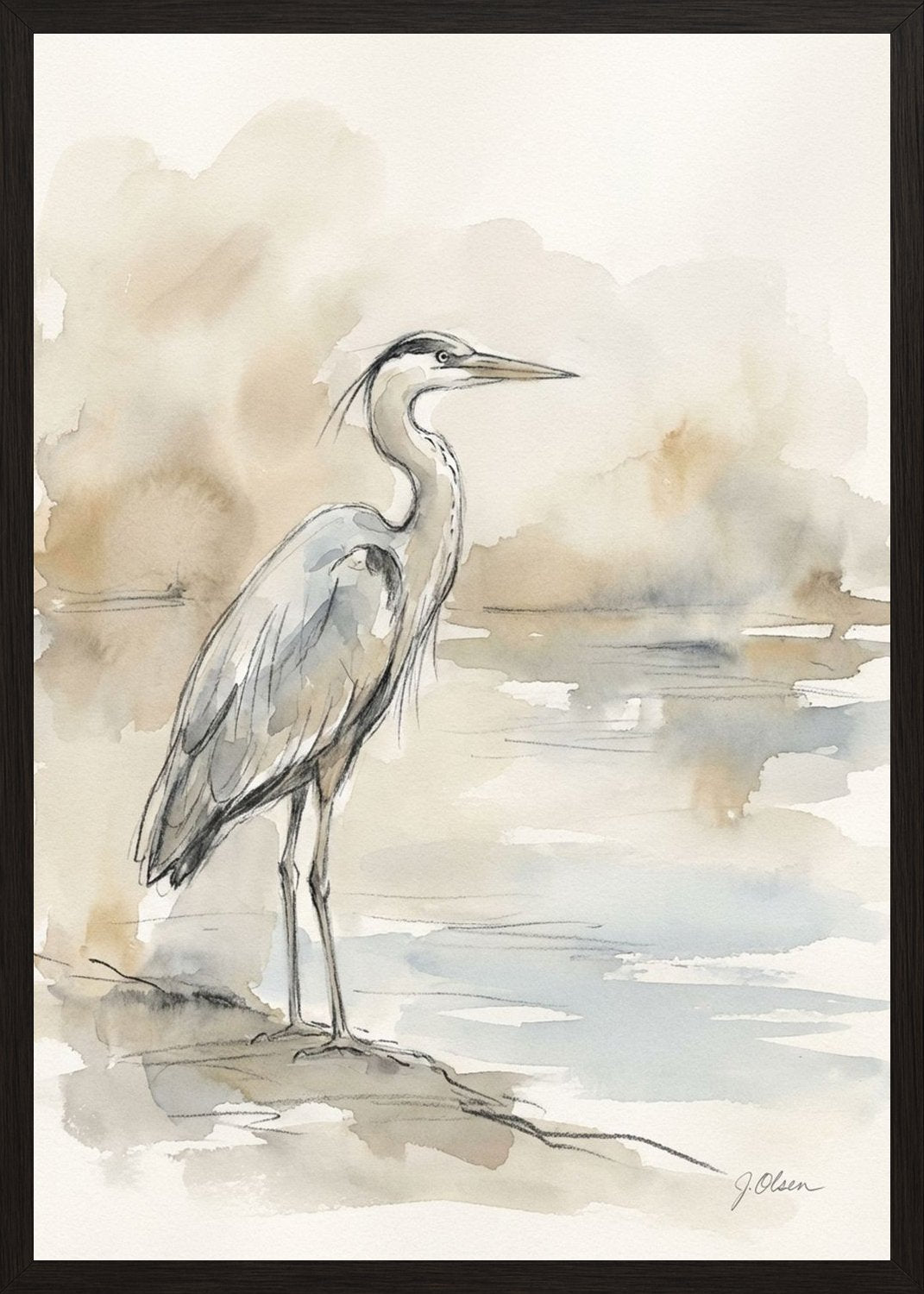 Poster in black frame