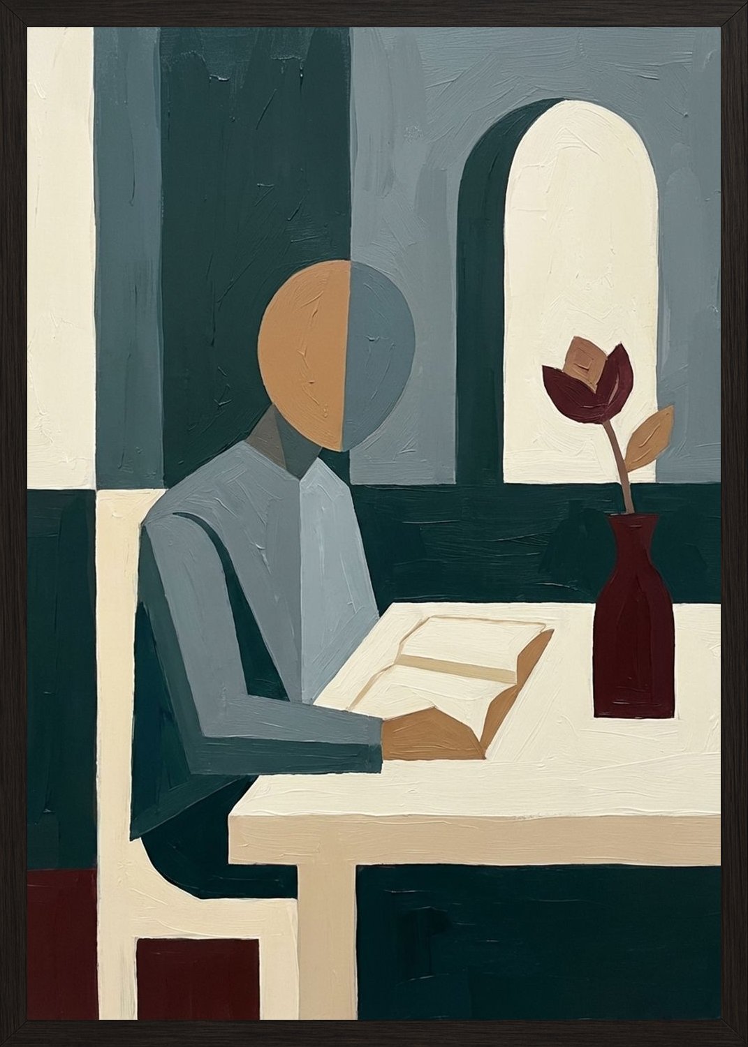 Poster in black frame