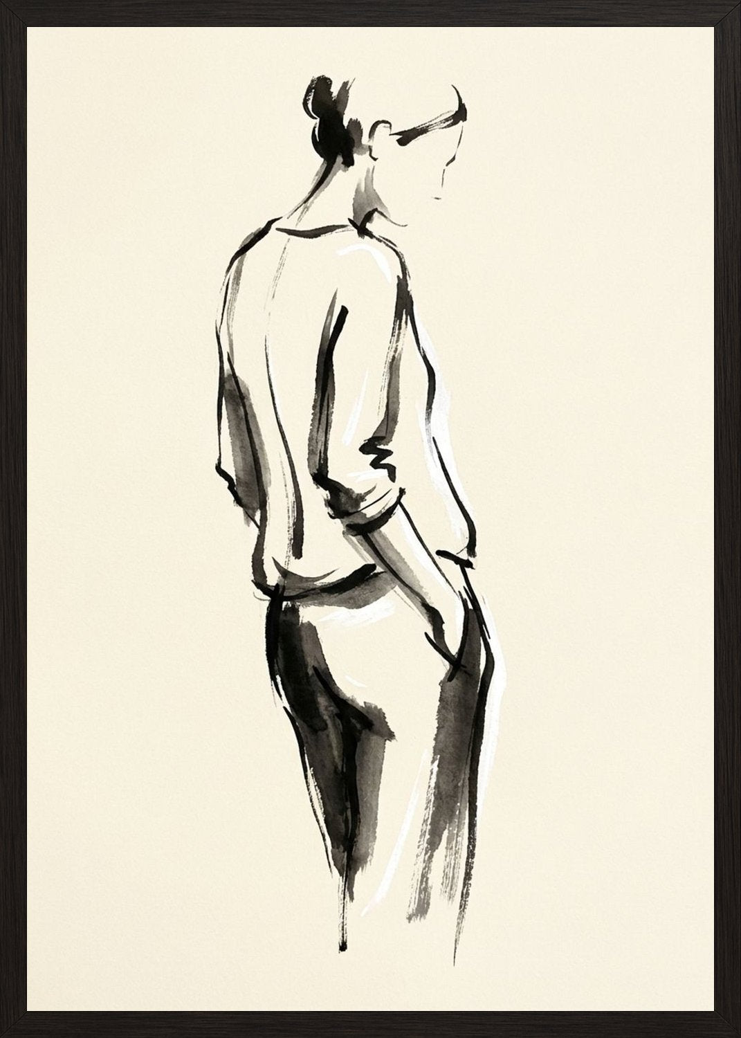 Poster in black frame