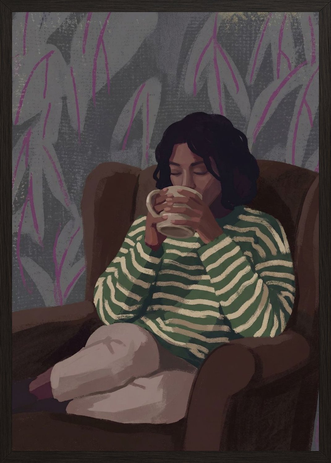 Poster in oak frame
