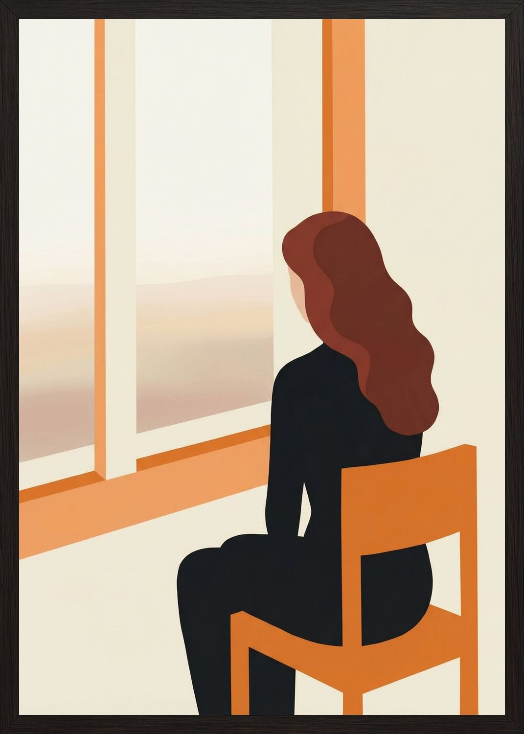 Poster in oak frame