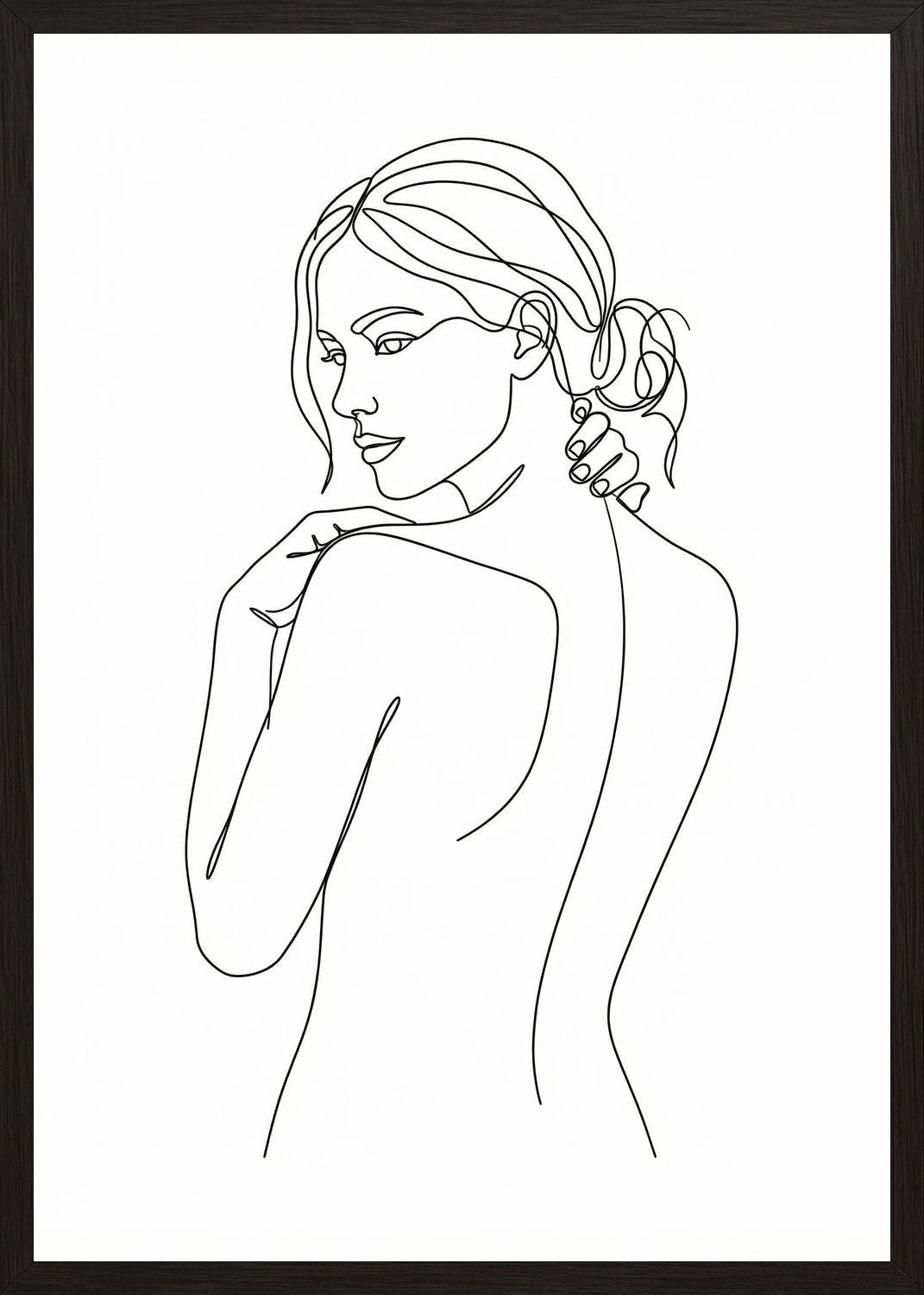 Poster in black frame