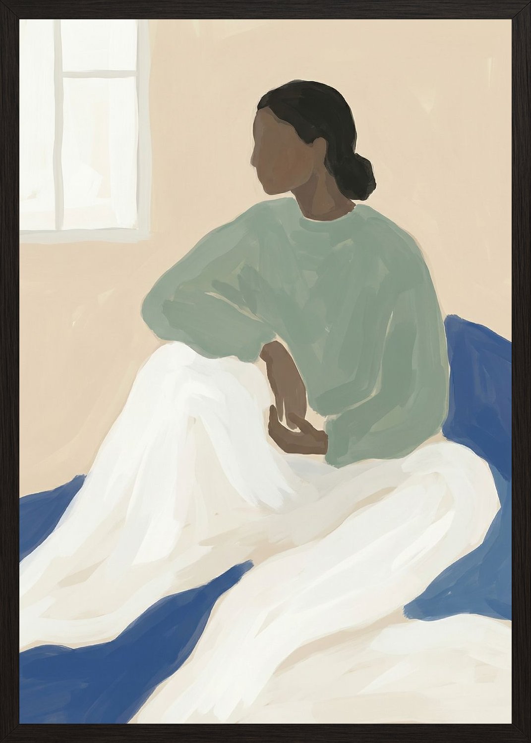 Poster in black frame