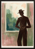 Poster in black frame