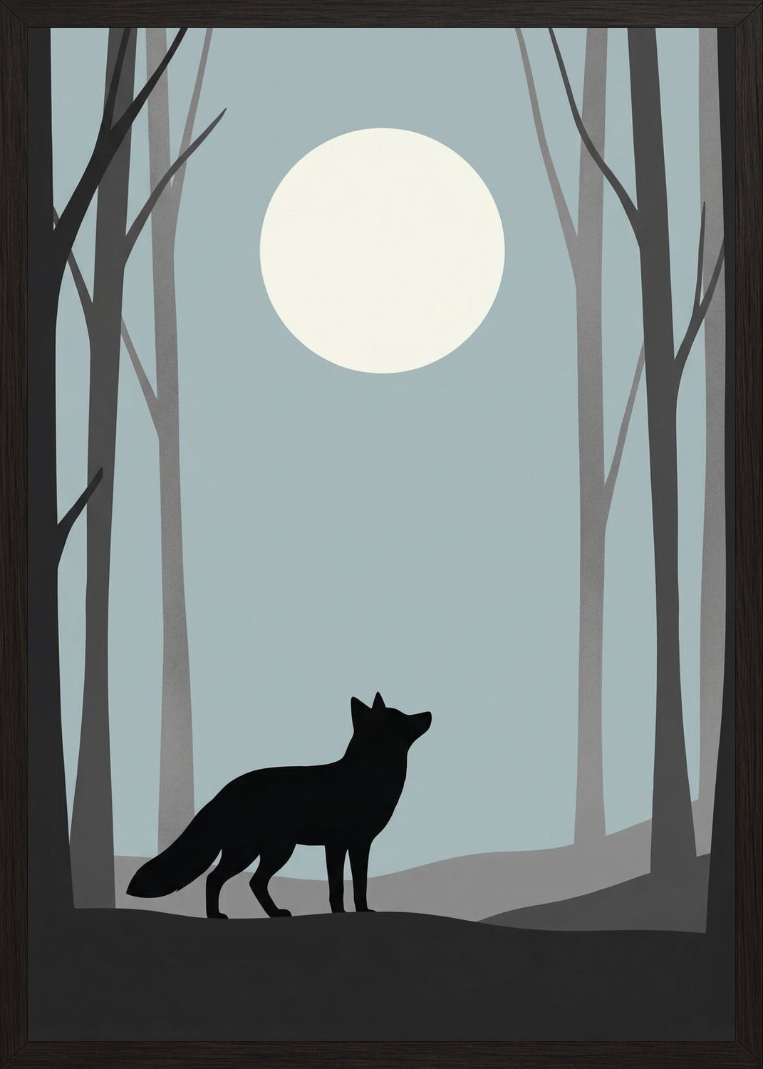 Poster in oak frame