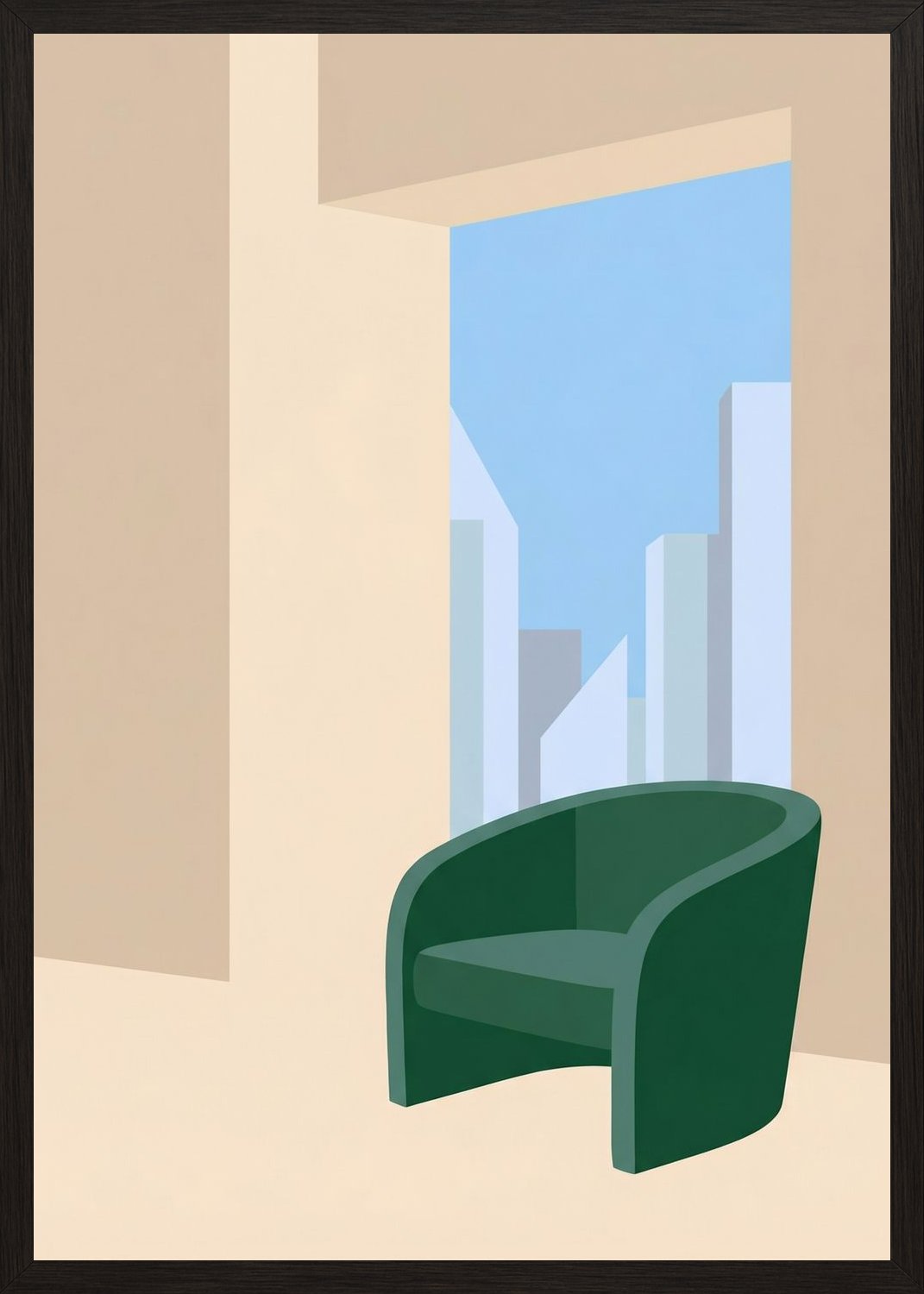 Poster in oak frame