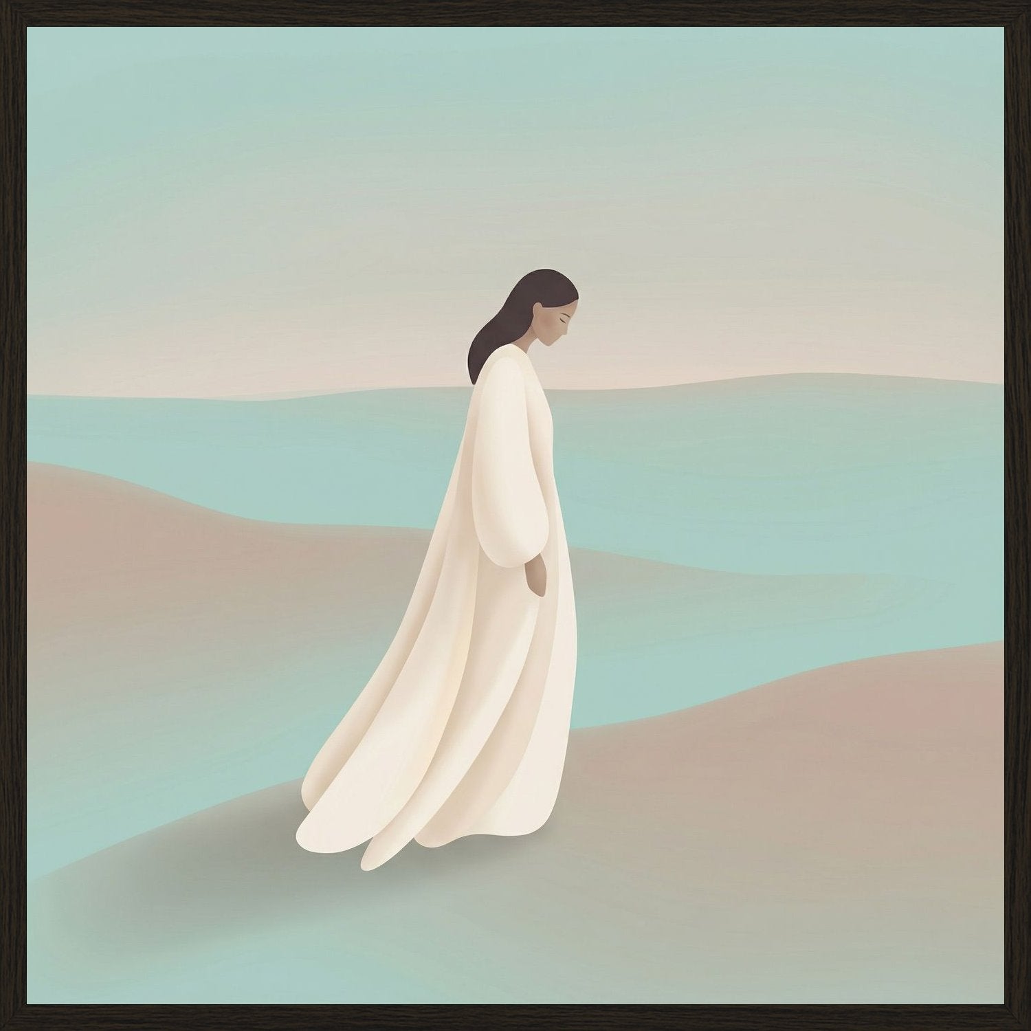 Poster in black frame