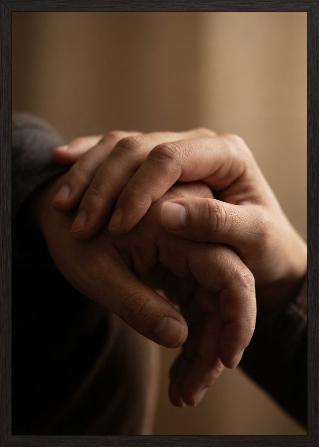 Poster in black frame