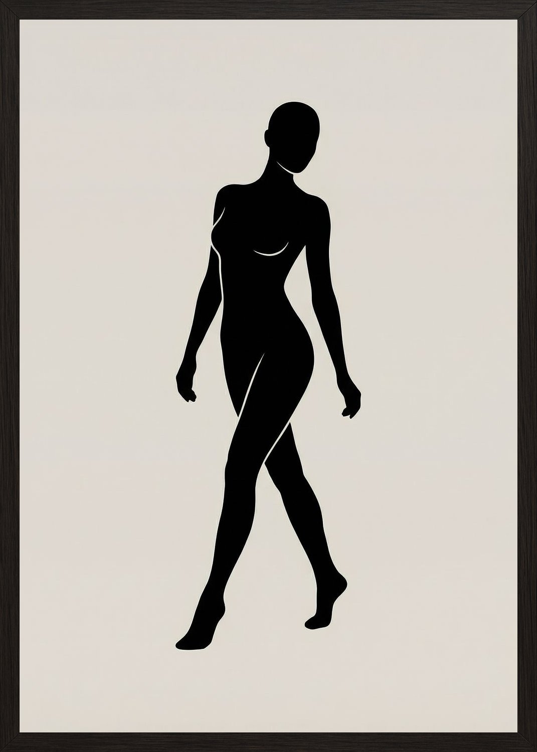 Poster in black frame