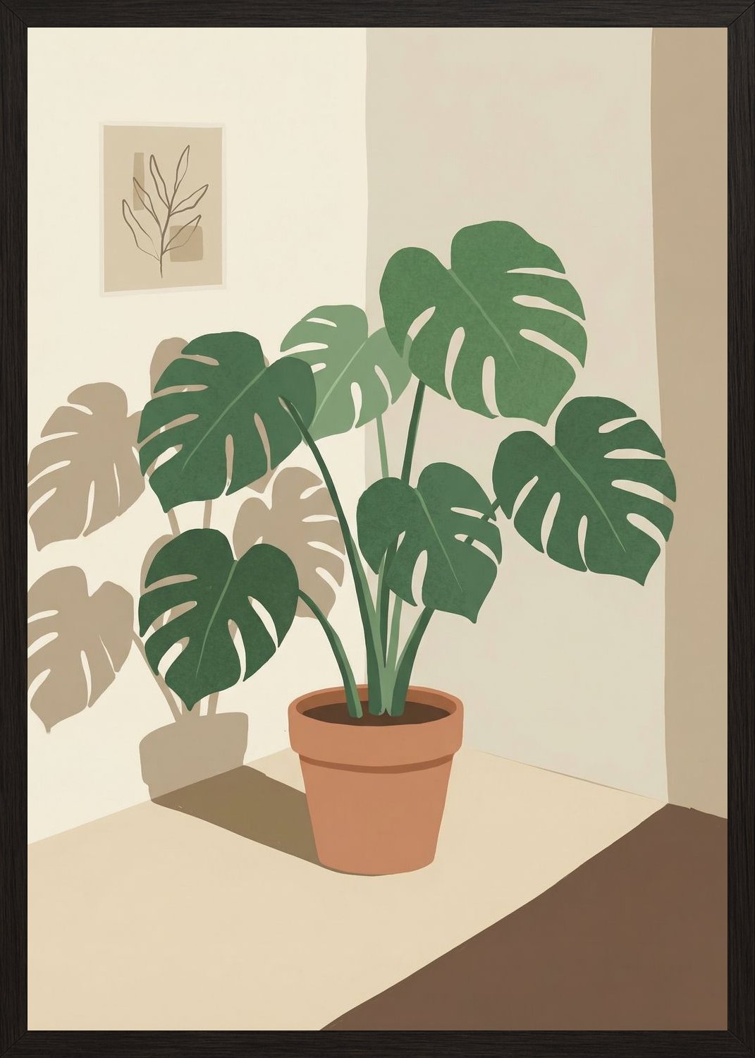 Poster in black frame