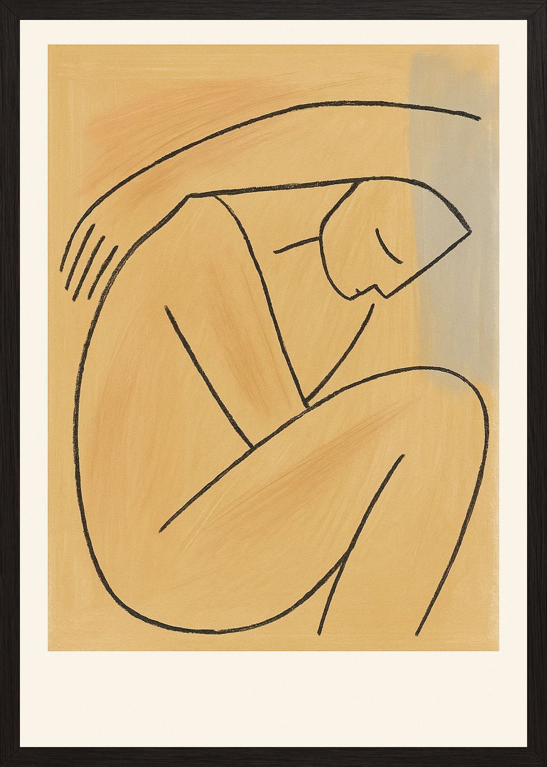 Poster in black frame