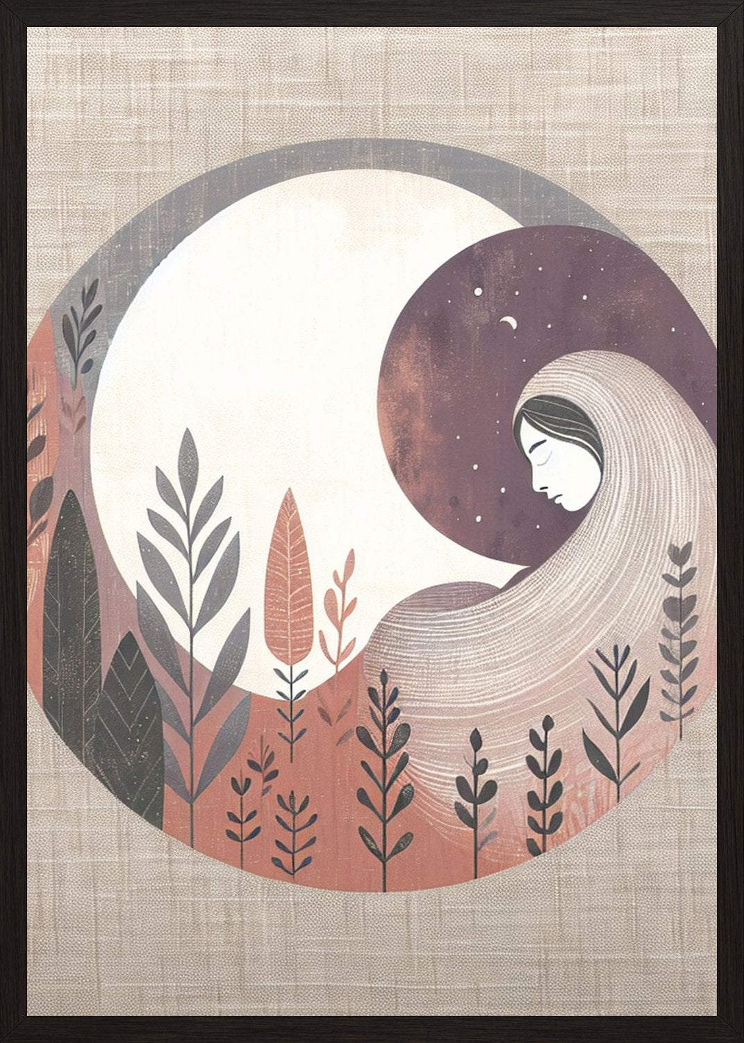 Poster in black frame