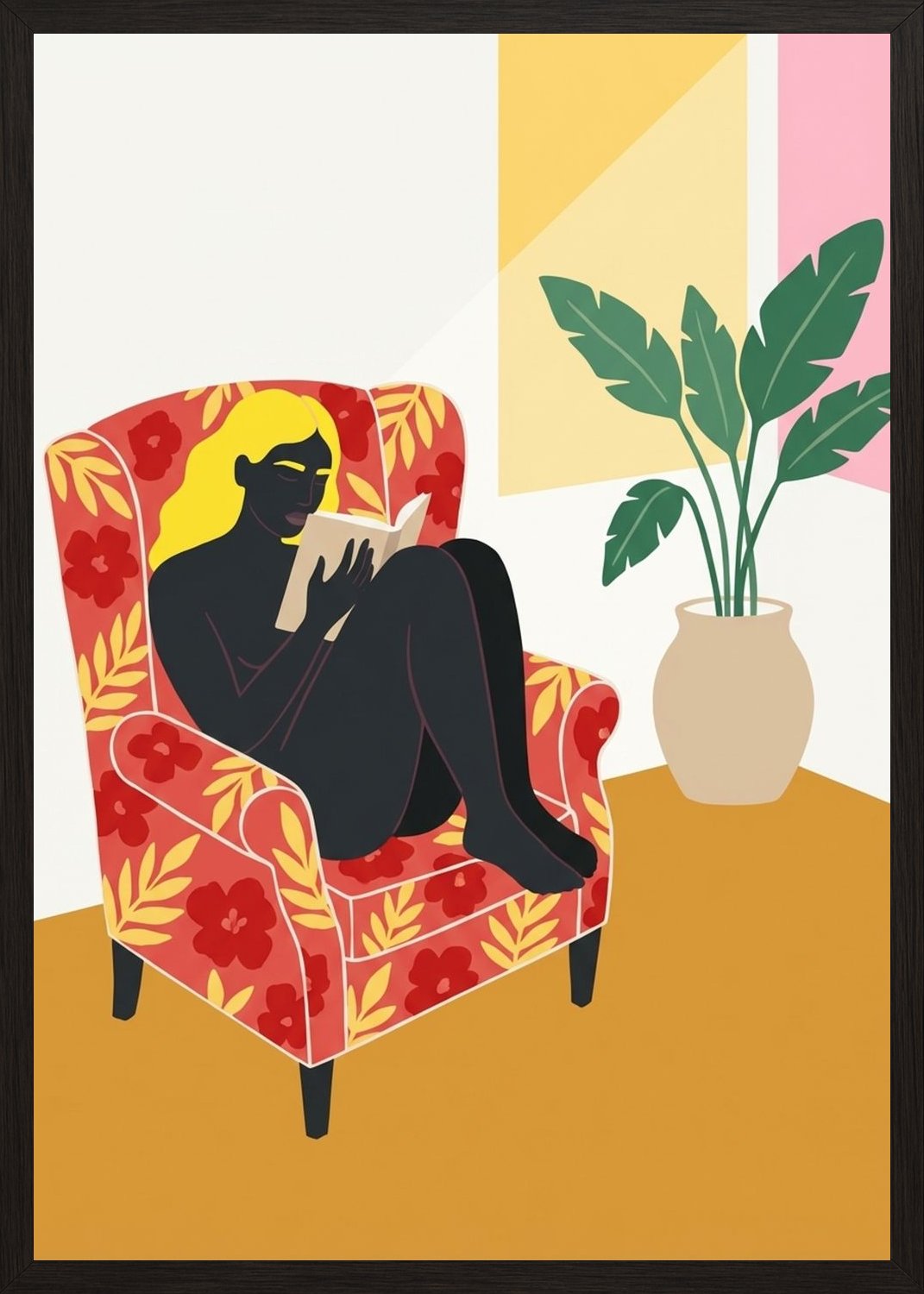 Poster in black frame