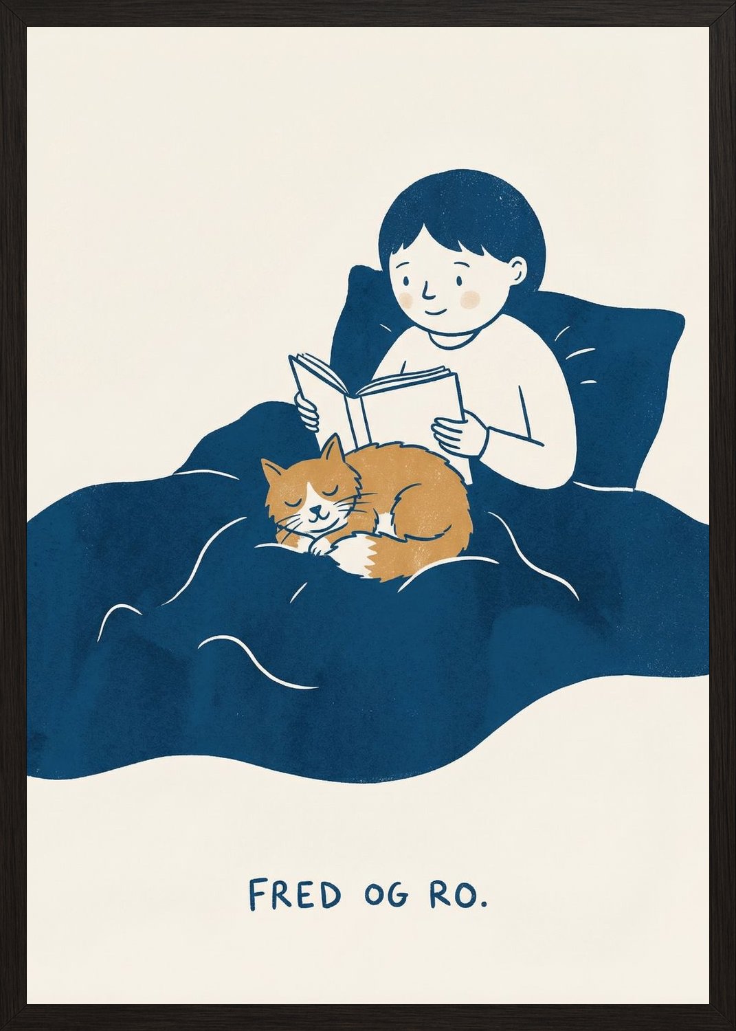 Poster in black frame
